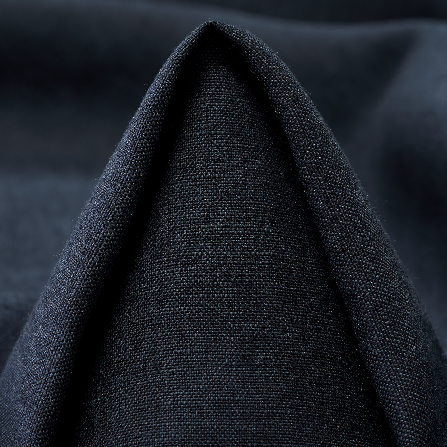 LINEN, MELANGE, DARK NAVY