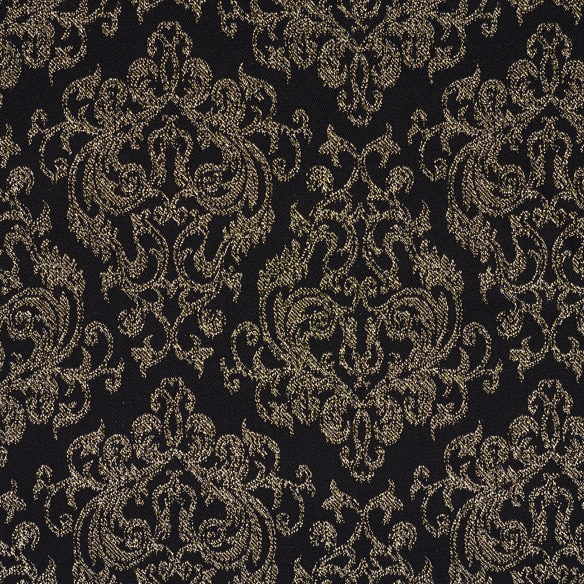 Jacquard, Algodón, Elástico, Raven Black&Vintage Gold (F000041482) - Tejido