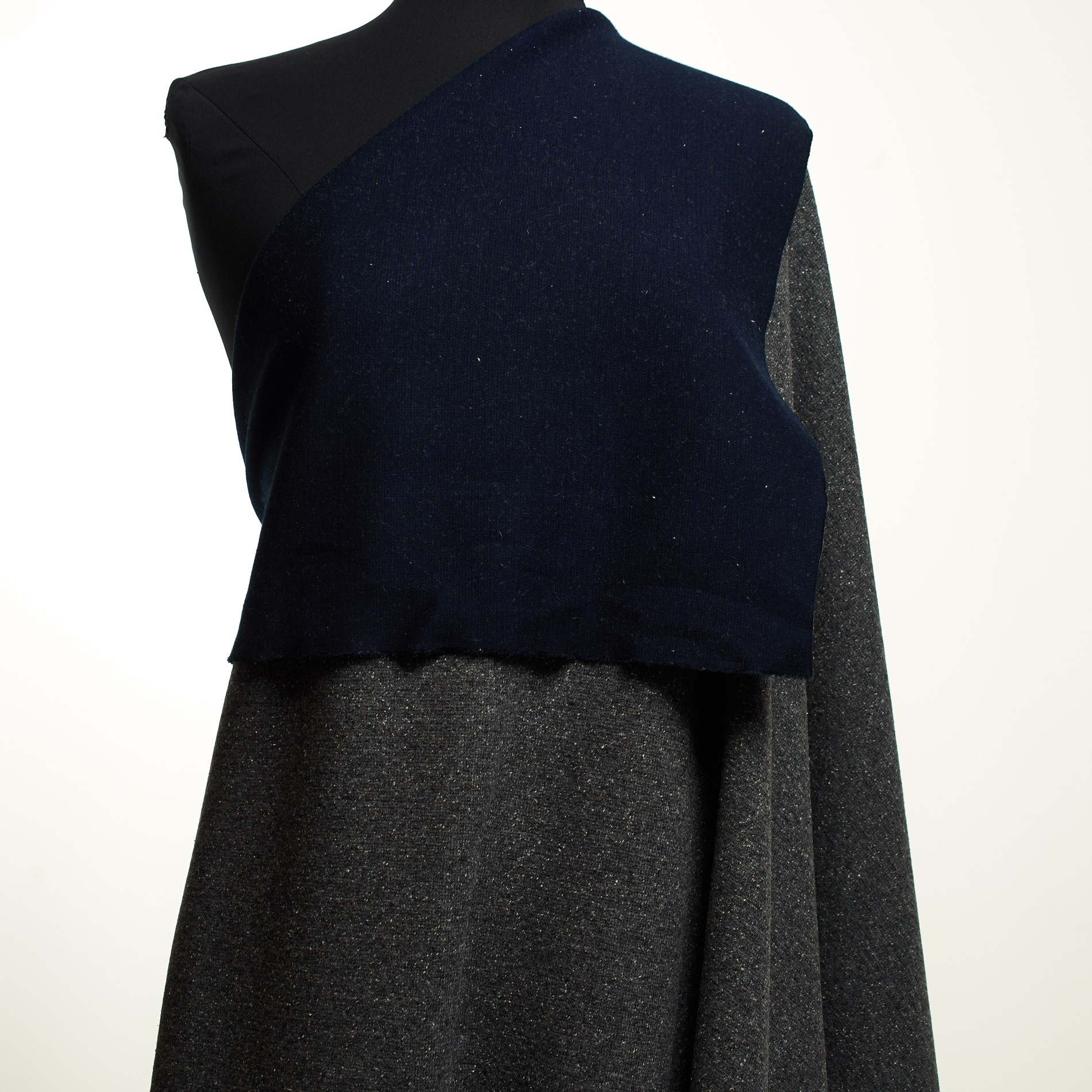 Doble, Jersey, Lana Seda, Asphalt (F000032176) - Maniquí