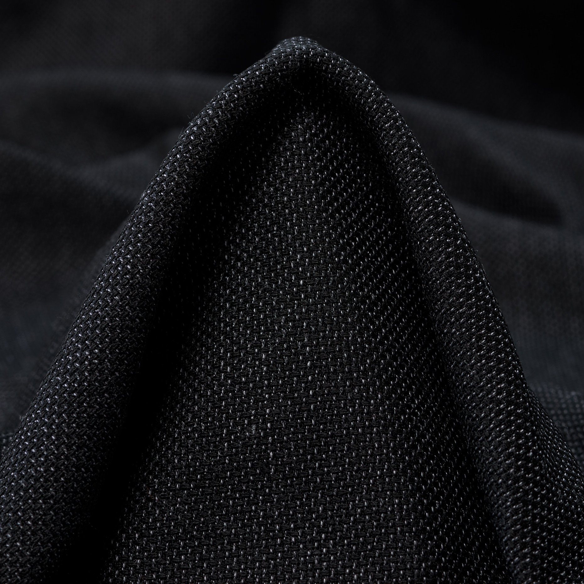 VIRGIN WOOL, MICRO DESIGN, ELASTIC, INDIA INK