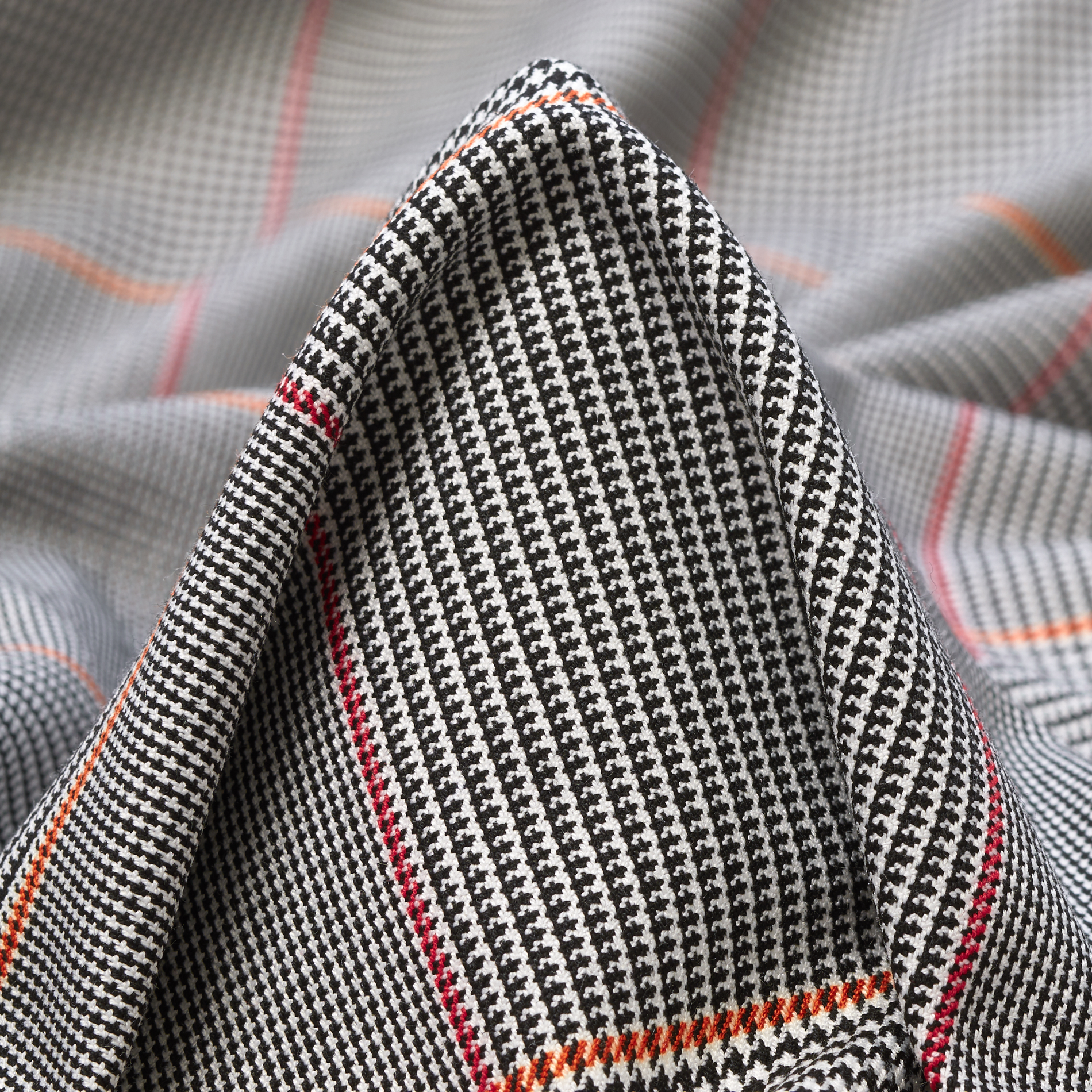 Mieszanka wiskozy, Stretch, Ramy, Raven Black&Kumquat (F000034557)