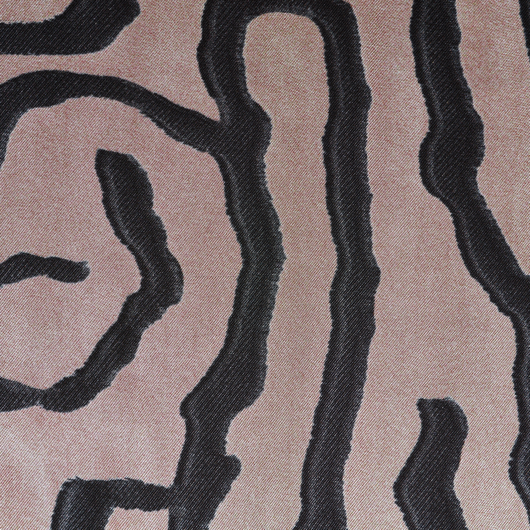 Twill, Viskose, Bedruckt, Hushed Violet&Anthracite (F000049269) - Gewebe