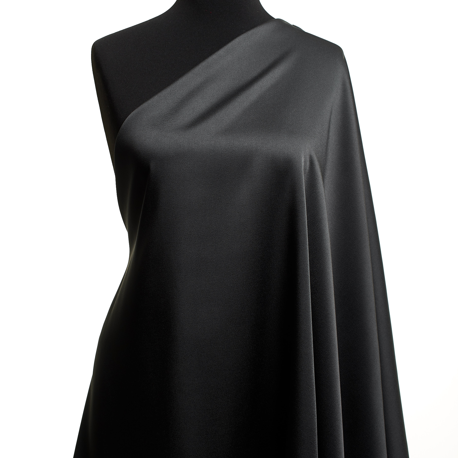 SATIN, ACETATE, VISCOSE, GRANITE GRAY (F000049437) - Mannequin