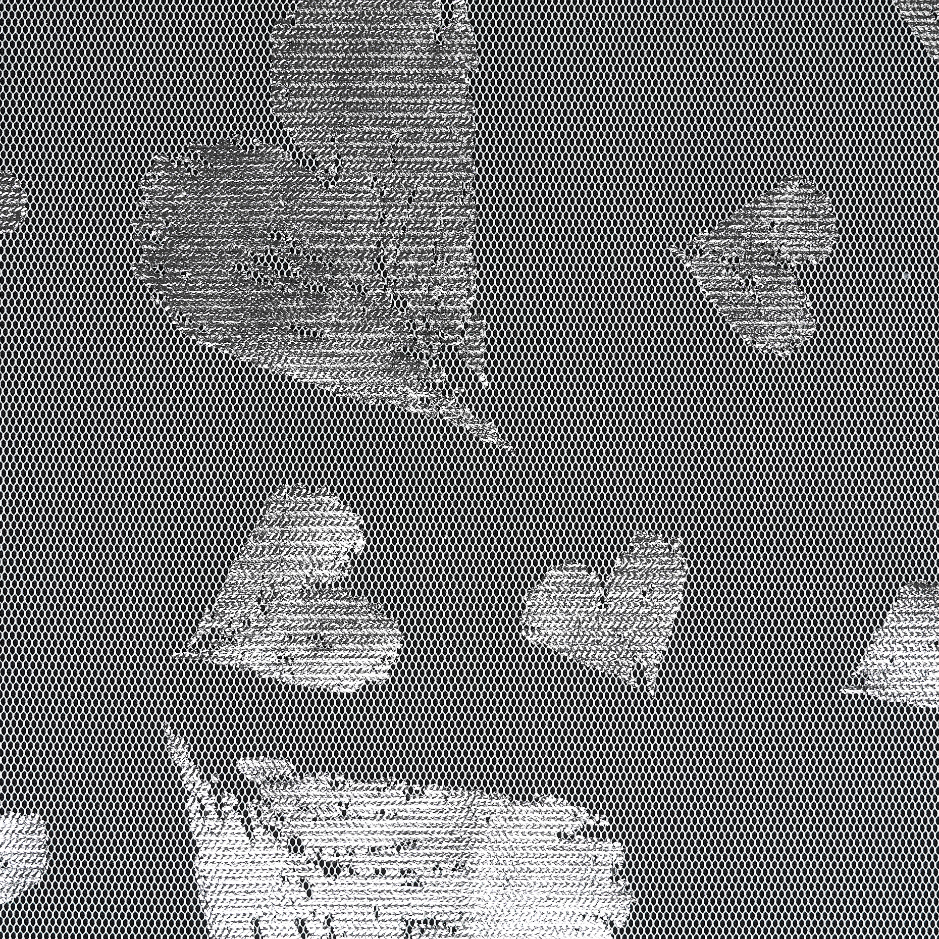 Тюль, Принт, Отблеск, Brilliant White&Silver (F000048636) - Ткань