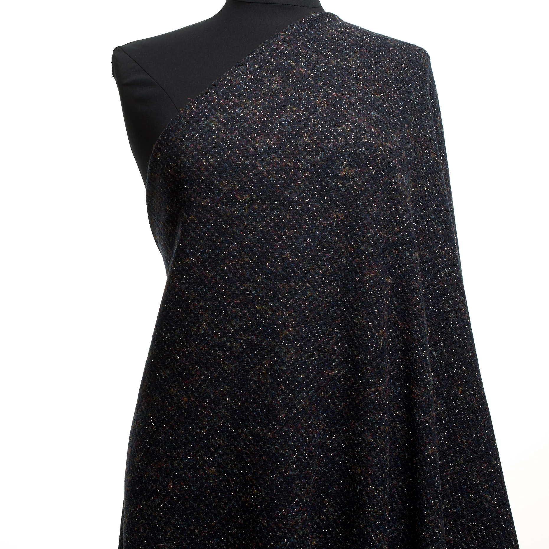 JERSEY, COTTON, LUREX, JET BLACK&SILVER (F000036598) - Mannequin