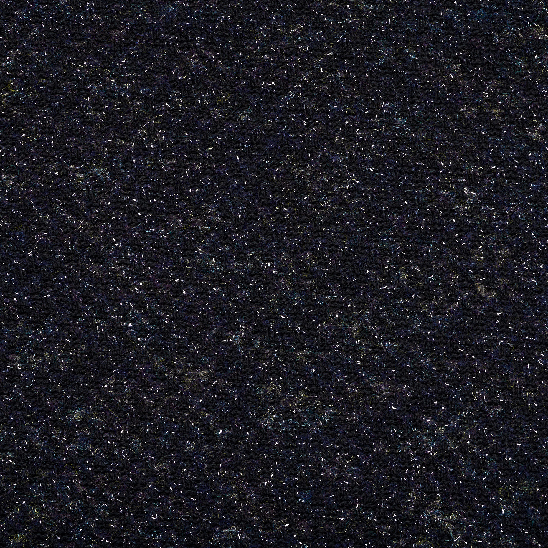JERSEY, COTTON, LUREX, JET BLACK&SILVER (F000036598) - Texture