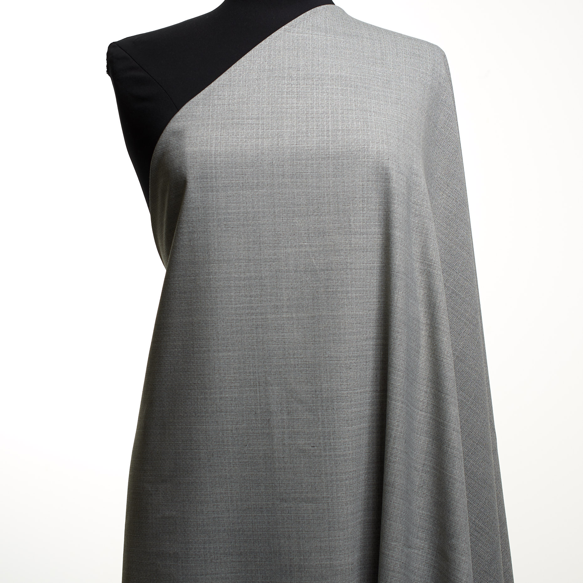 WOOL BLEND, MELANGE, CHISELED STONE (F000037857) - Mannequin