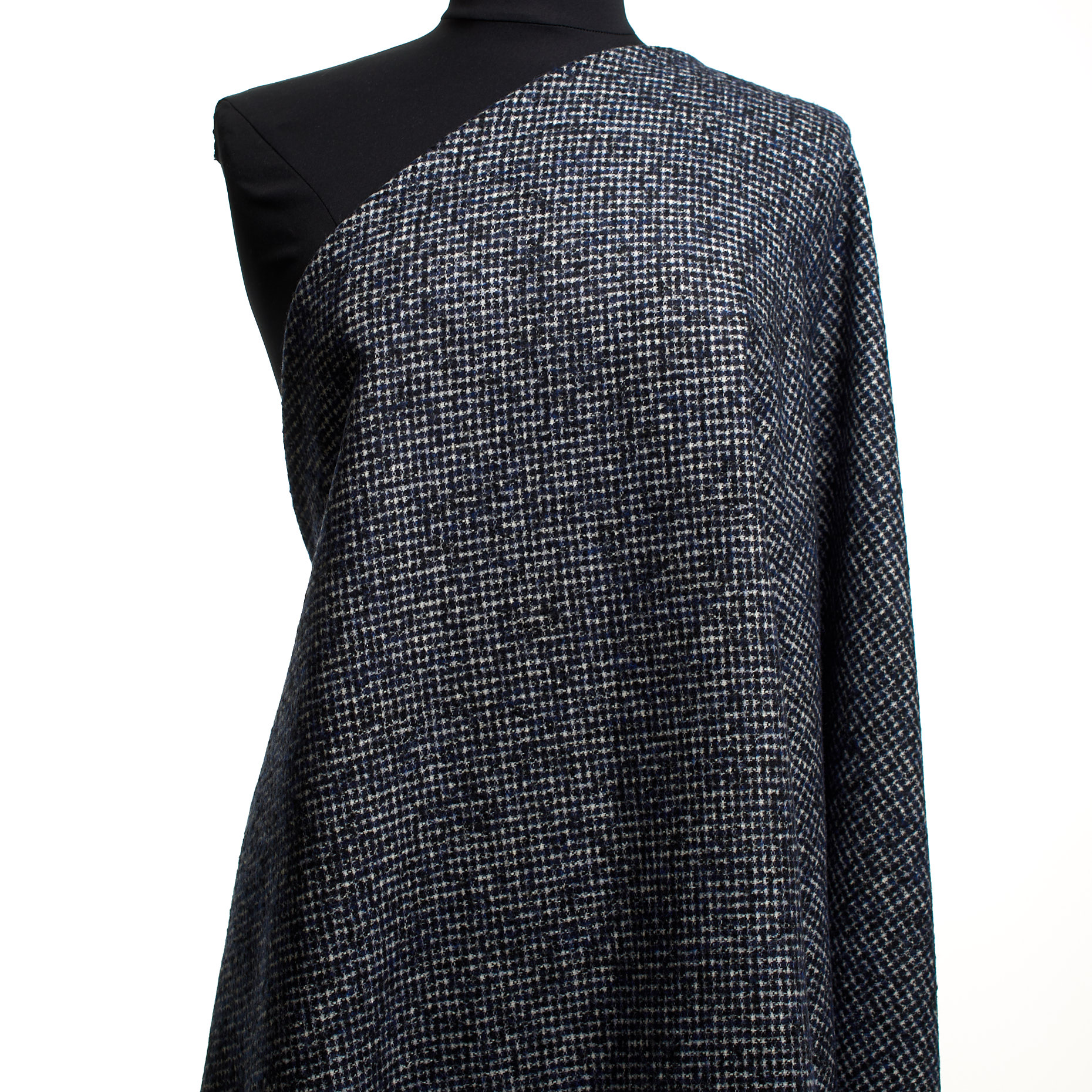 Coton , Mélange de Laine, Micro Design, Antique White&Graphite (F000045210) - Mannequin