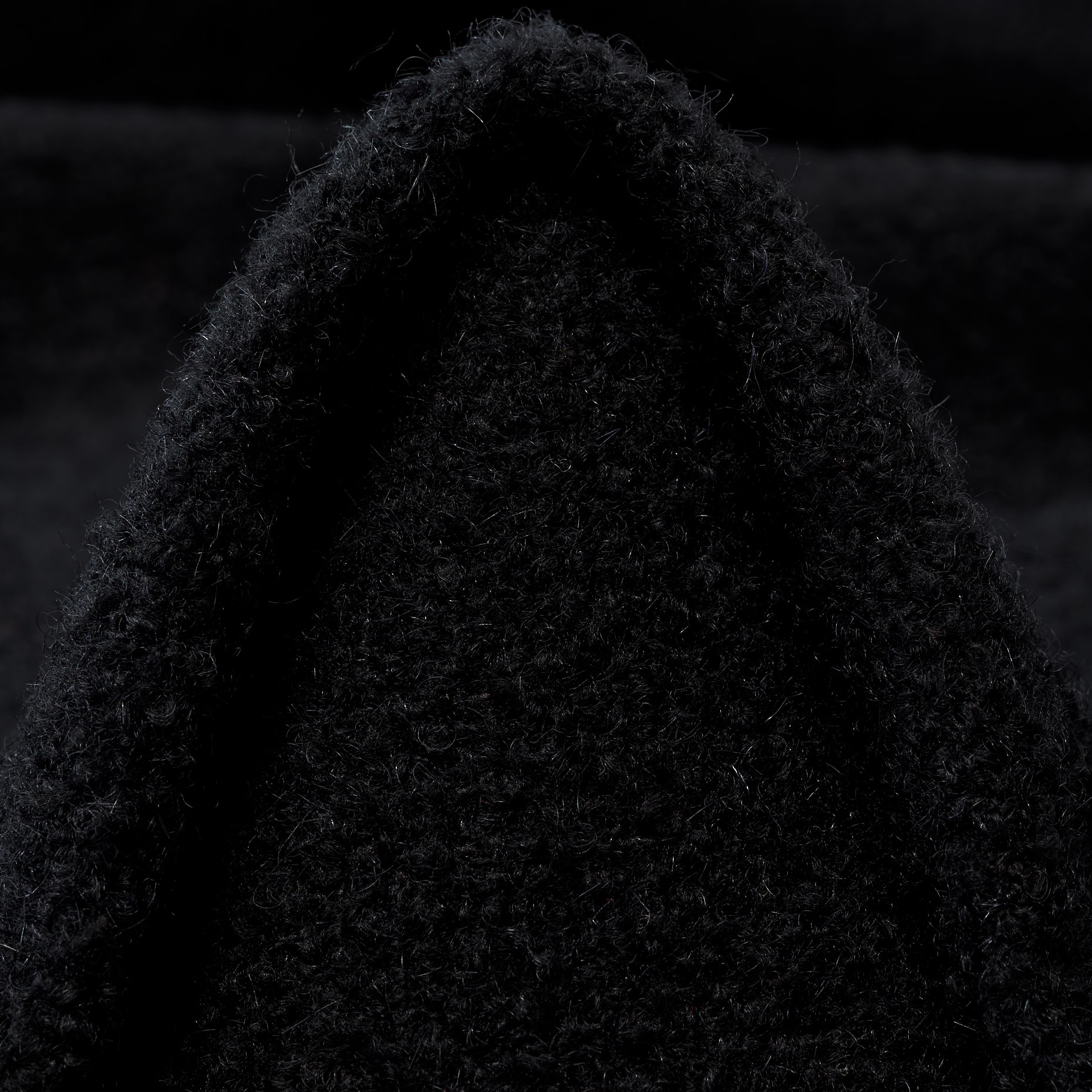 BOUCLÉ, WOOL BLEND, RAVEN BLACK (F000044075)