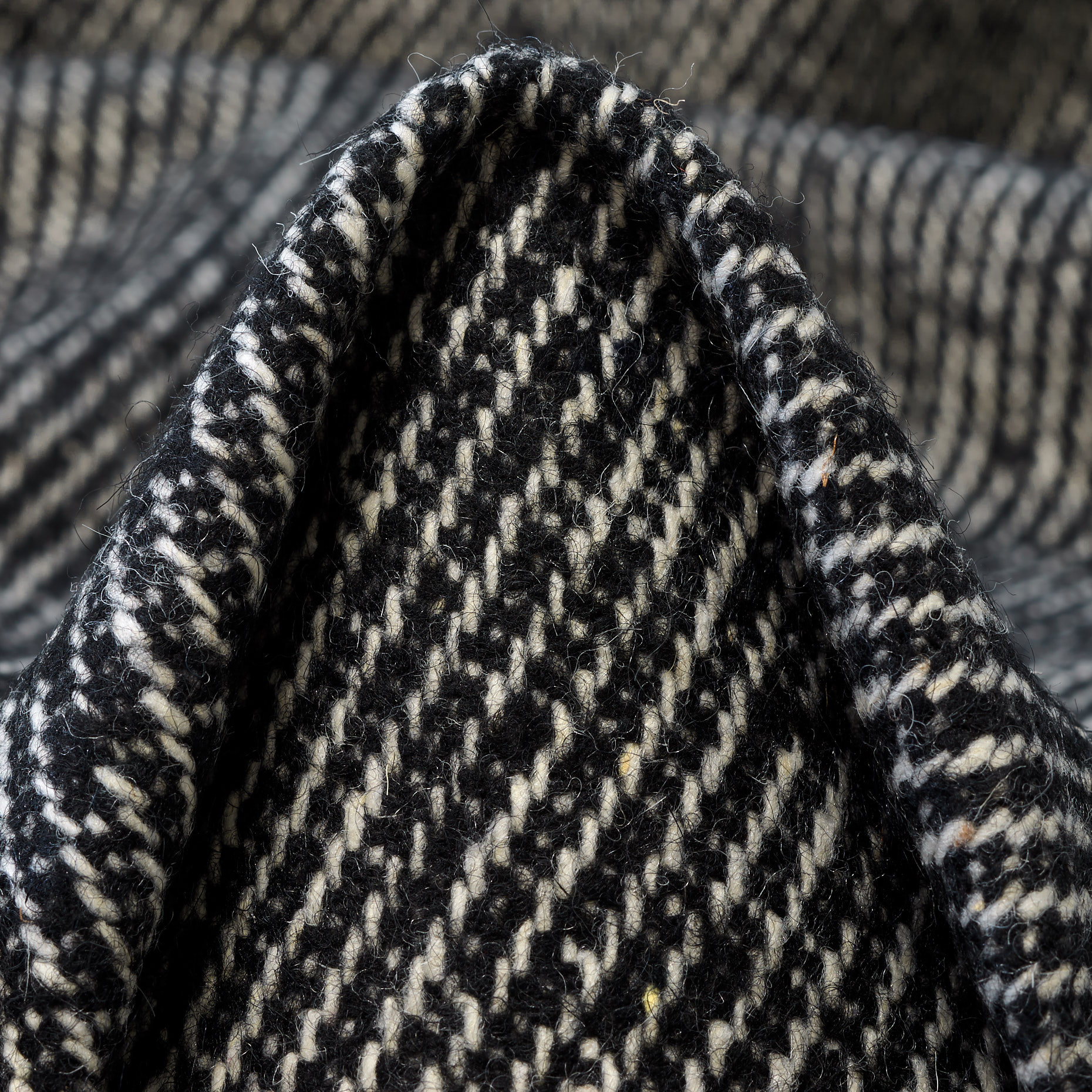 TWILL, WOOL BLEND, ALPACA BLEND, RAVEN BLACK&VAPOROUS GRAY (F000045336)