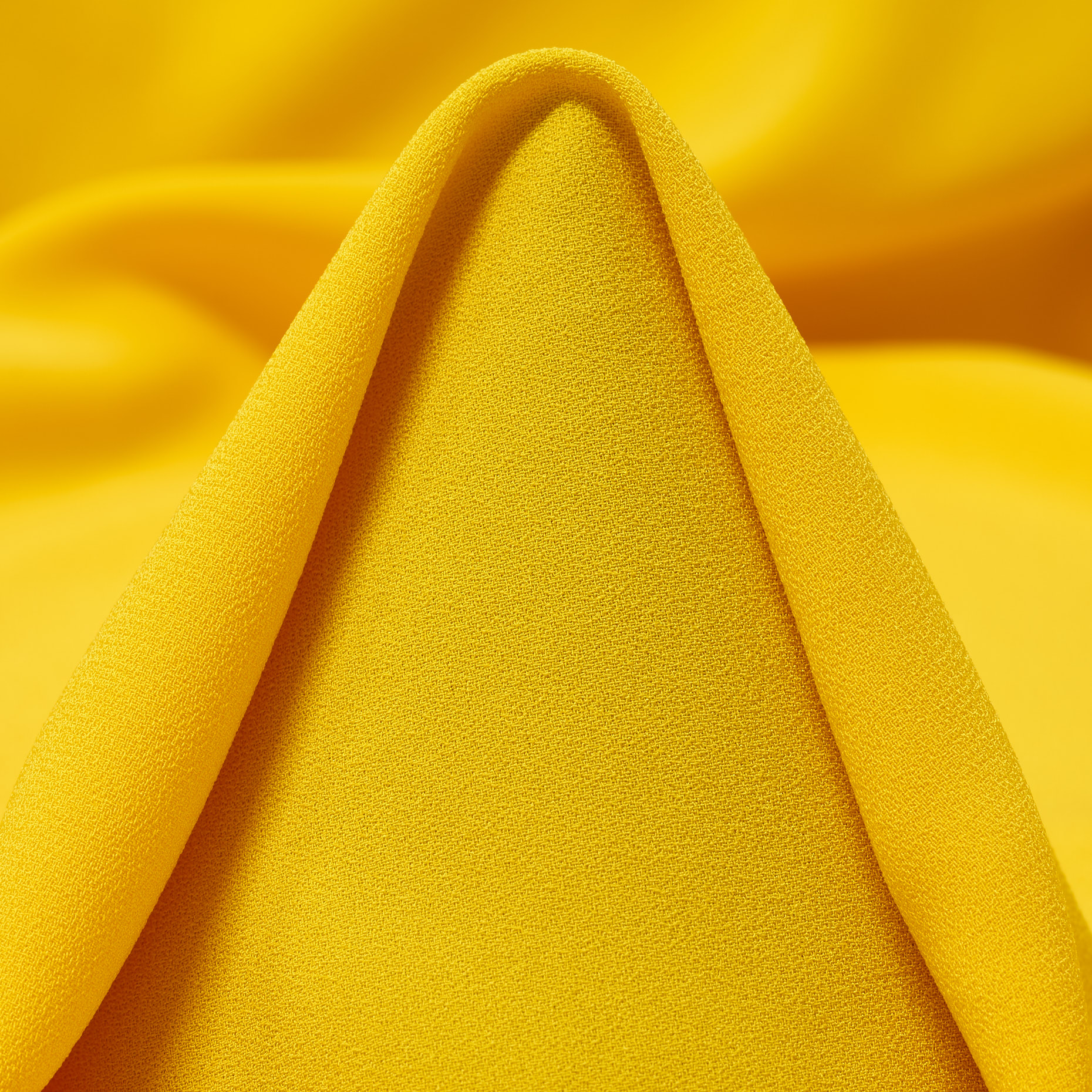 CRÊPE, SATIN, TRIACETATE, YELLOW BALLOON (F000047003)