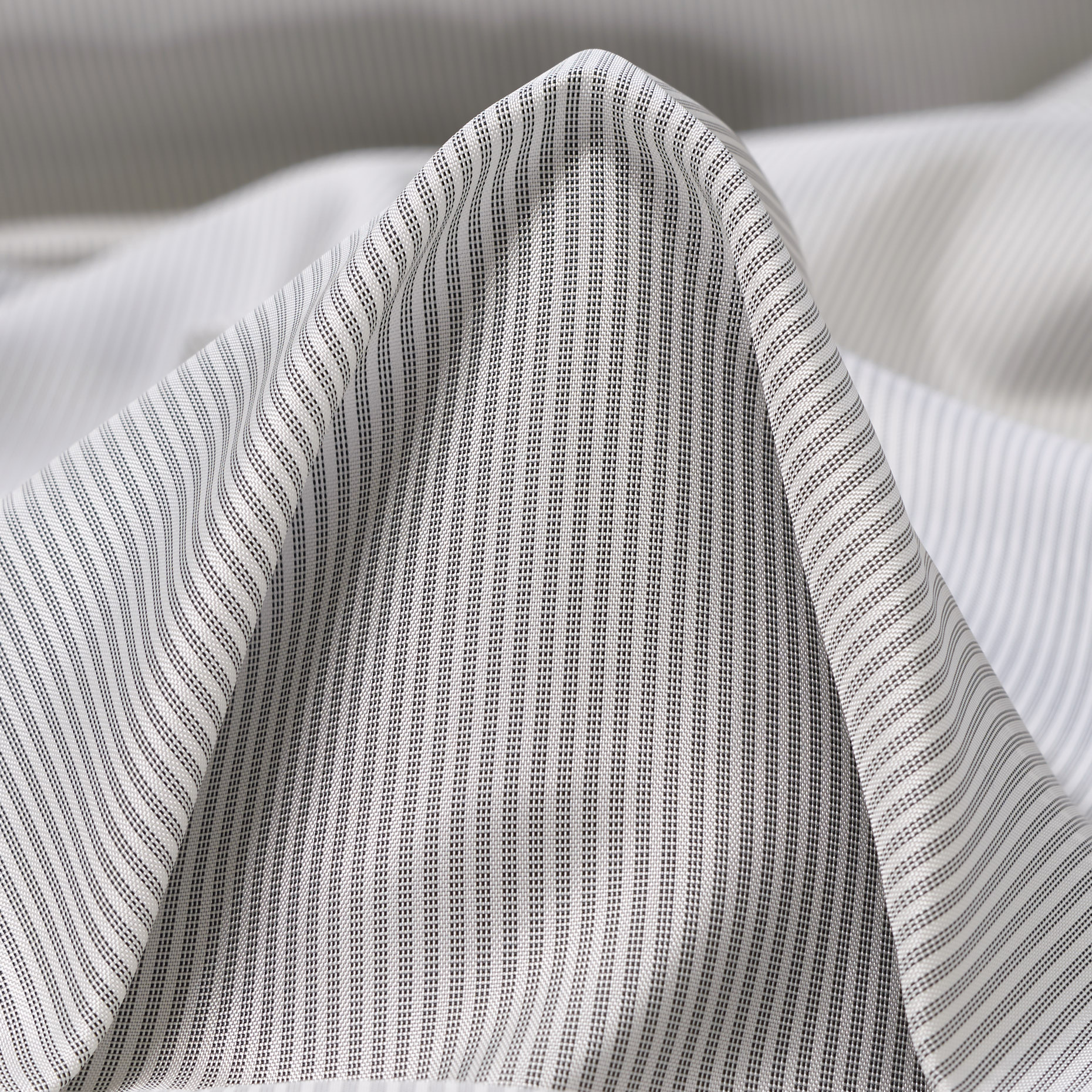 LINING, CUPRO, STRIPES, VULCAN&BRILLIANT WHITE