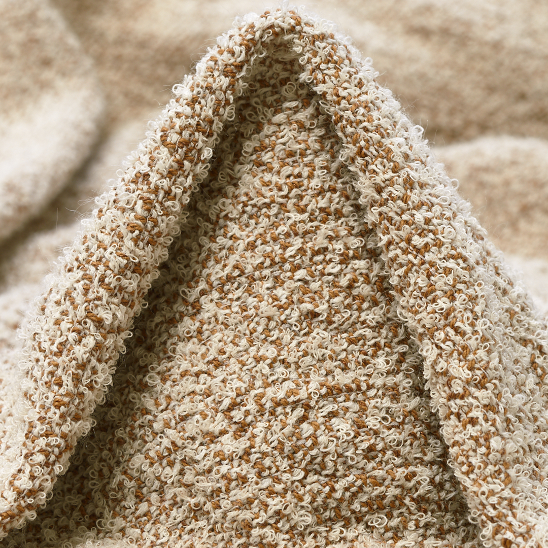 BOUCLÉ, COTTON BLEND, IRISH CREAM (F000035302)