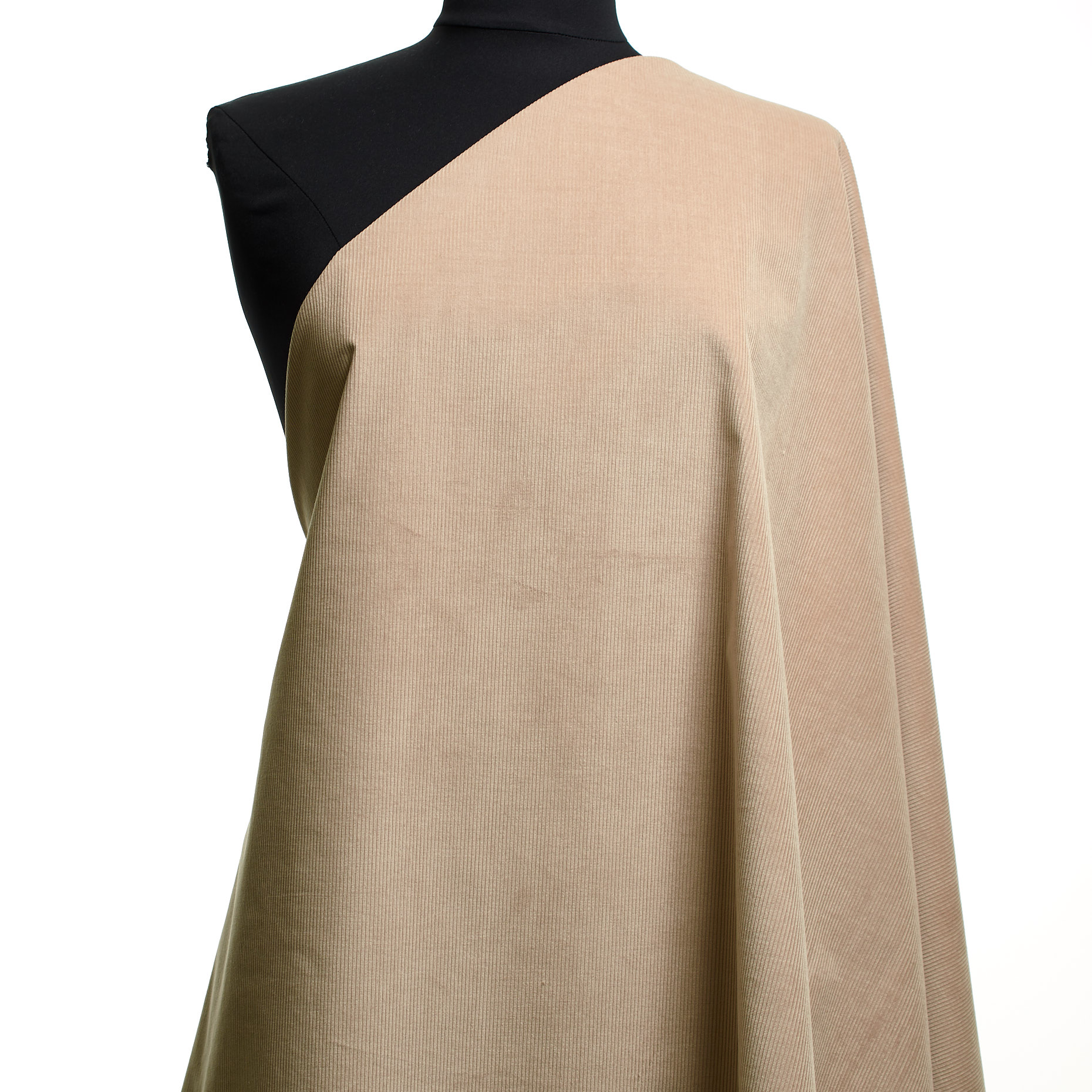 CORDUROY, COTTON, ELASTIC, BROWN RICE (F000045076) - Mannequin