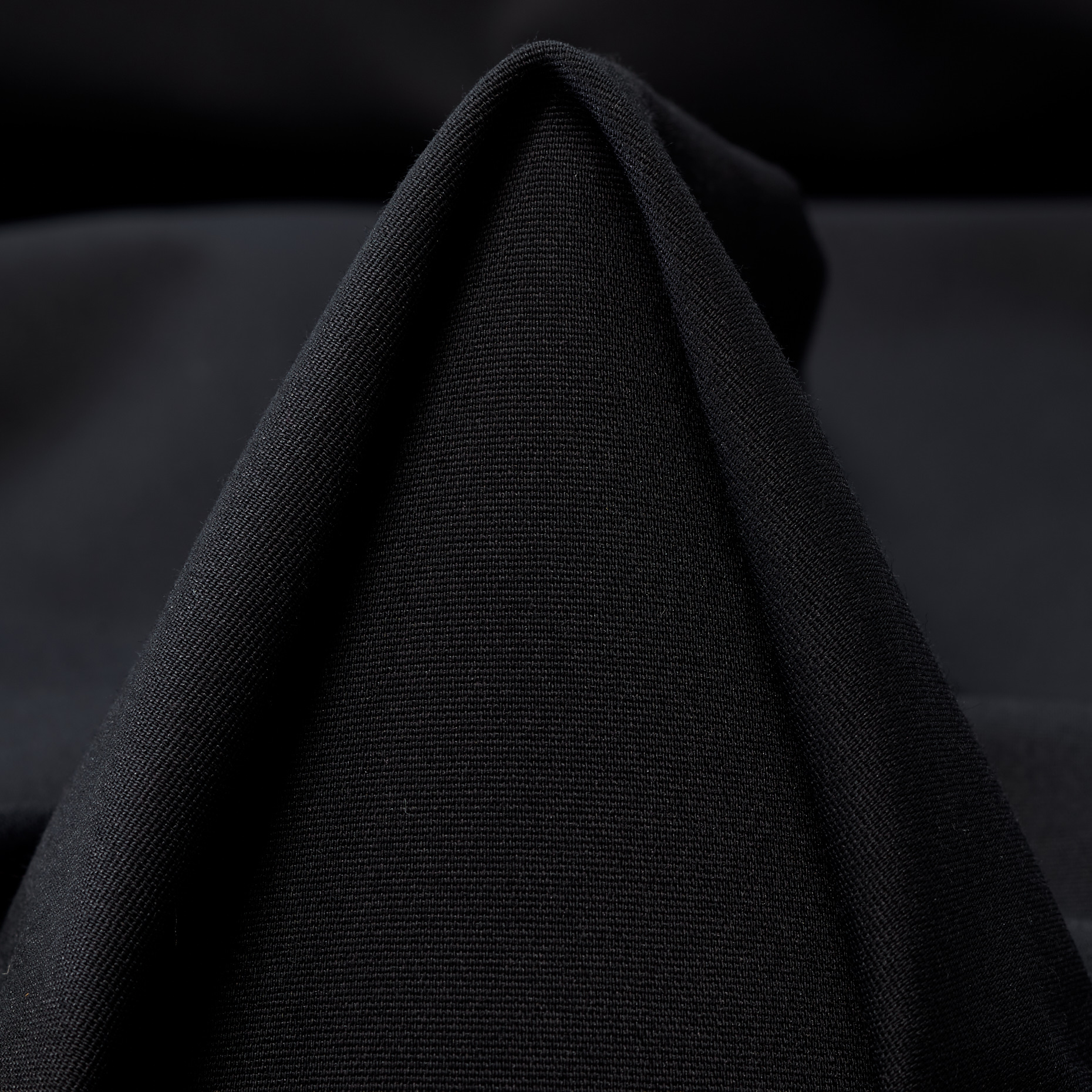 RIBS, COTTON, HIGH ELASTICITY, RAVEN BLACK (F000047762)