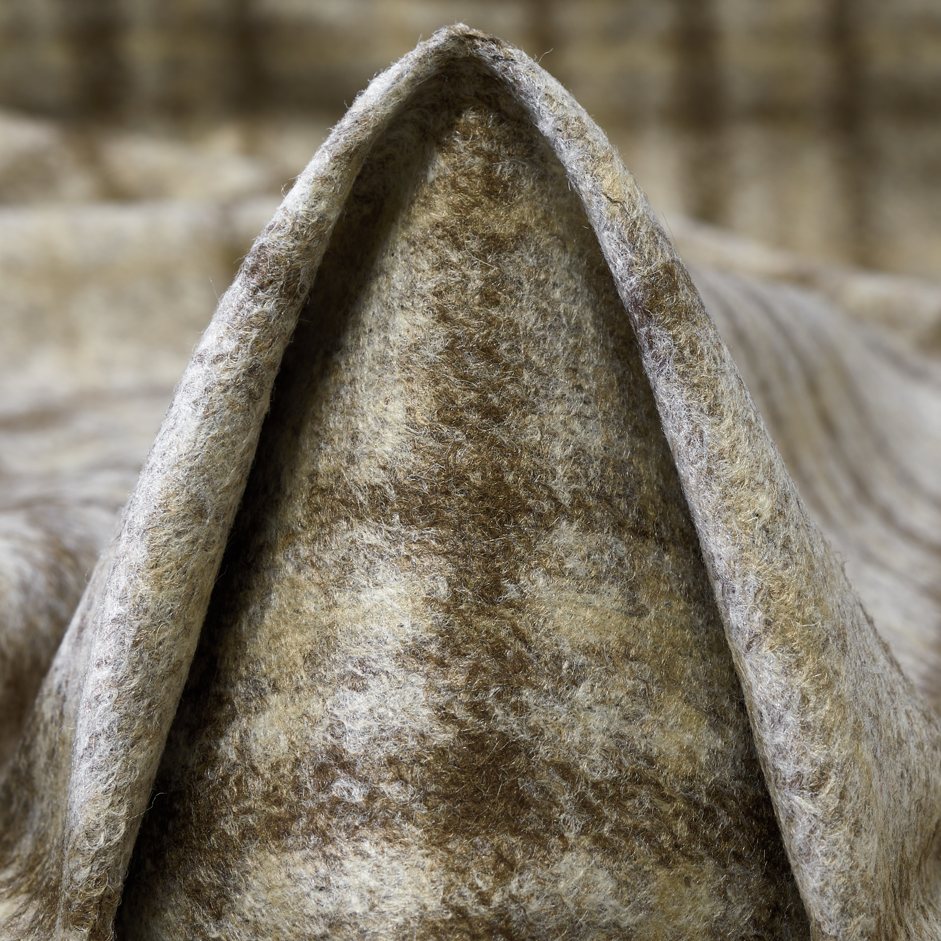 Трикотаж, Варёная Шерсть, Клетка, Bone White&Ginger Snap (F000048152)