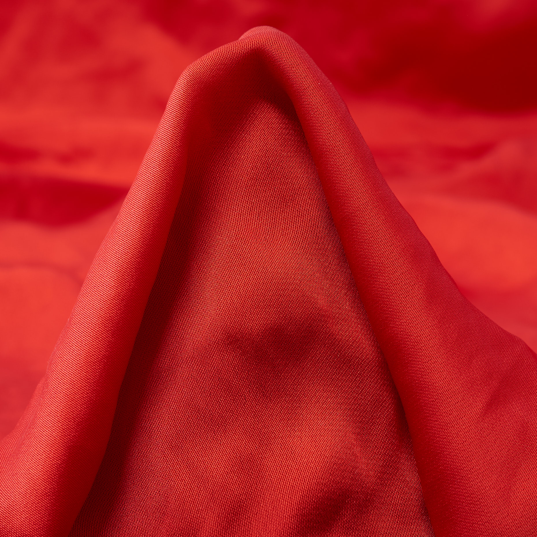 SATIN, CRÊPE, POPPY RED (F000047024)