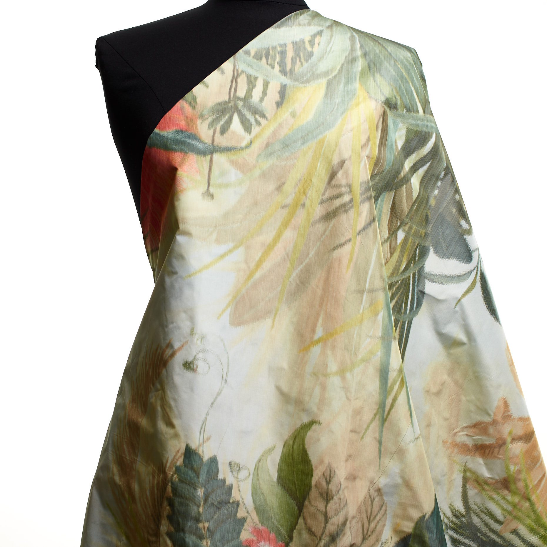 TAFFETA, CHINÉ, FLORAL, ICE FLOW&SHELL PINK (P000002760) - Mannequin