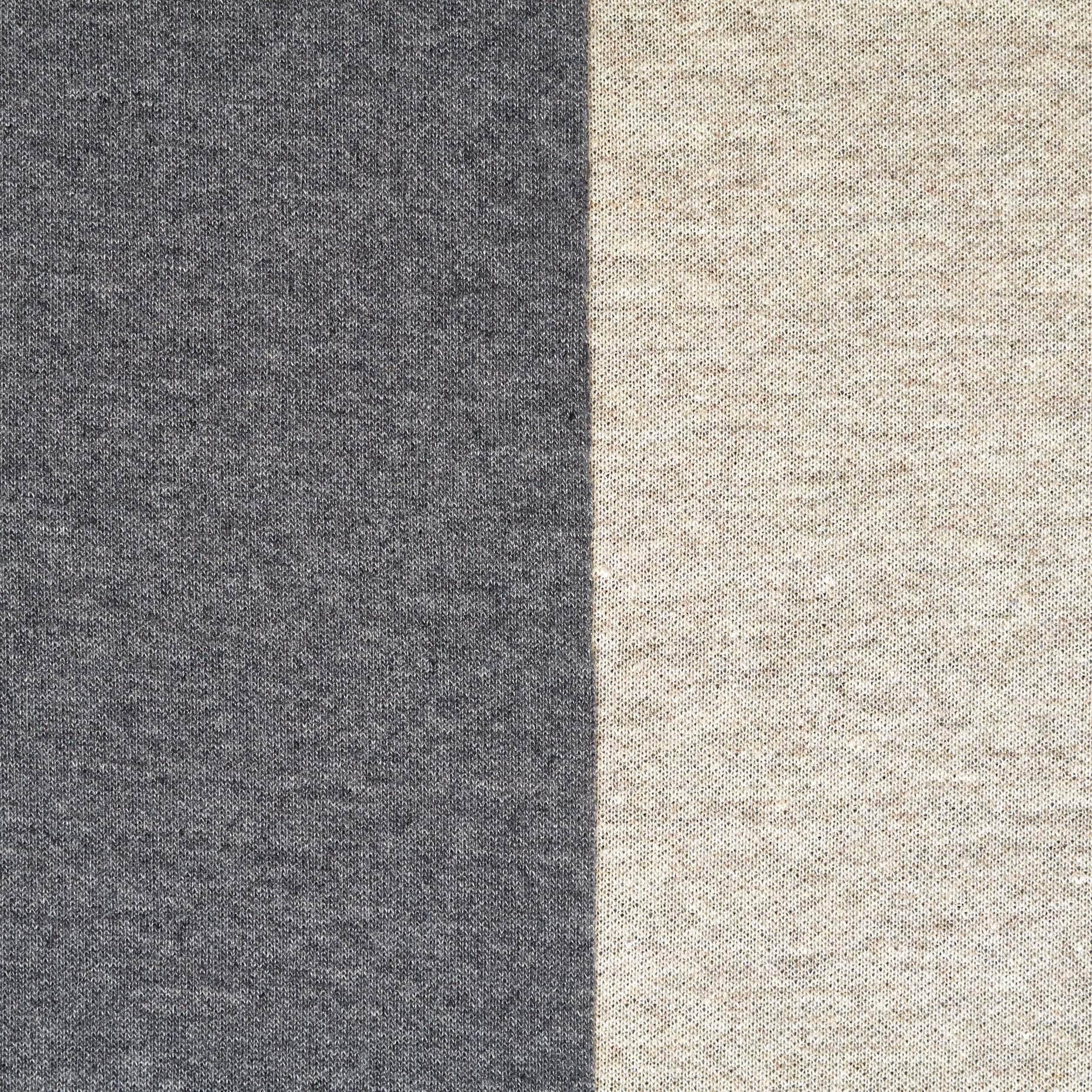 Double Jersey, Baumwolle, Iron Gate&Perfectly Pale (F000047494) - Gewebe