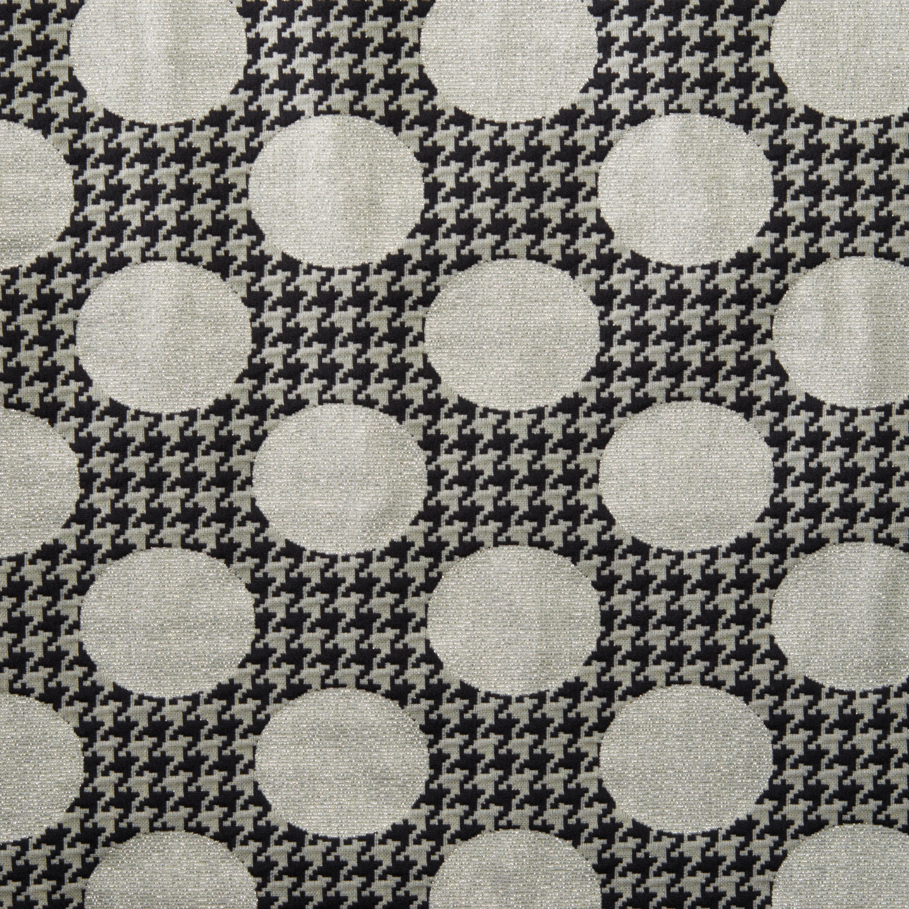 JACQUARD, COTTON ELASTIC, LUREX, IVORY&RAVEN BLACK (F000030503) - Texture