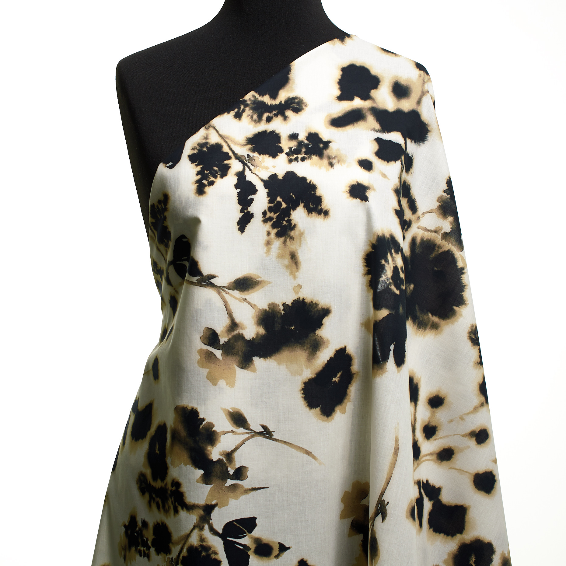 BATISTE, COTTON, PRINTED, SNOW WHITE&SAND DOLLAR (T0000751) - Mannequin