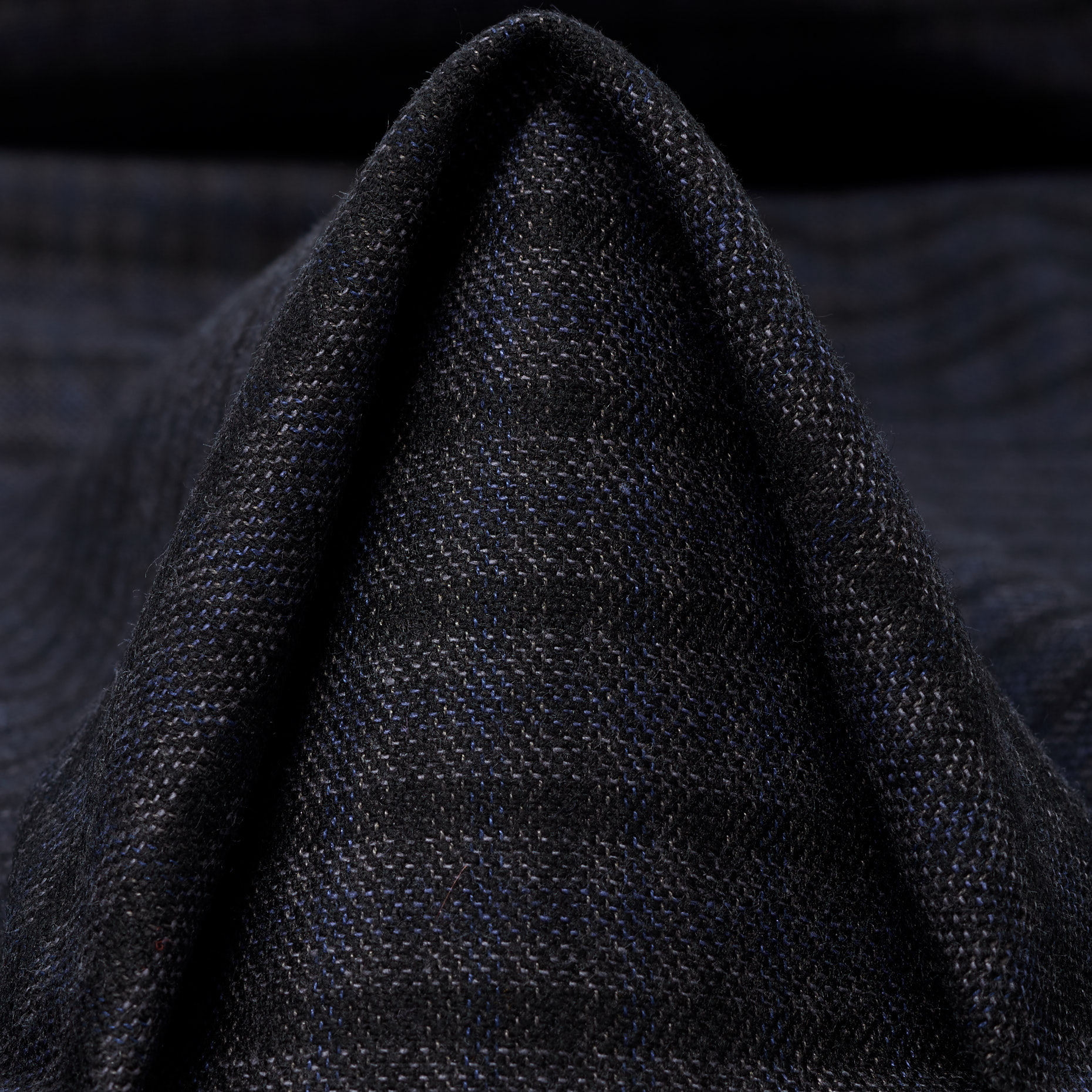 WOOL, COTTON BLEND, CHECK, BLACKENED PEARL (F000044532)