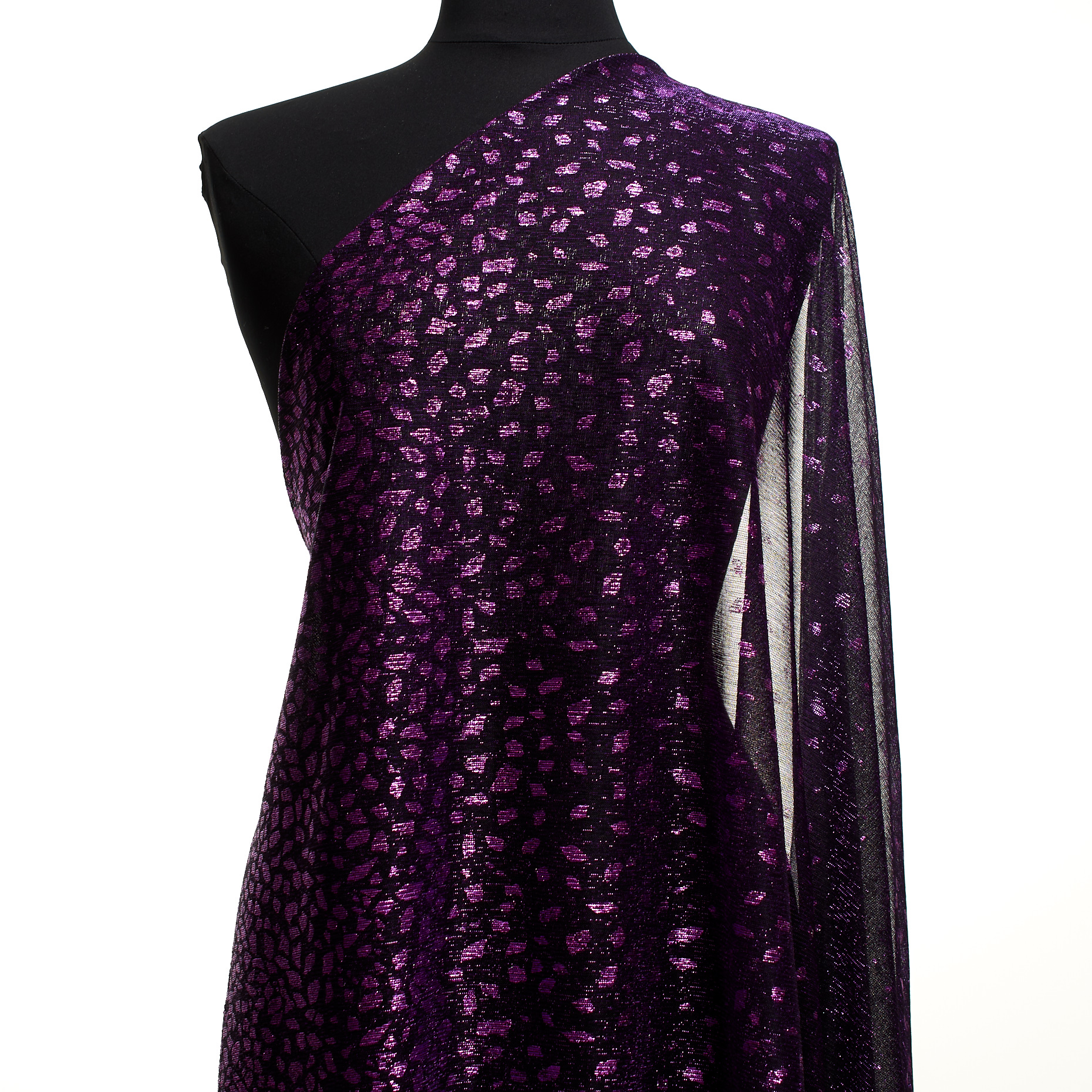 JERSEY, TRANSPARENT, METALLIC, PHLOX PINK (F000048608) - Mannequin