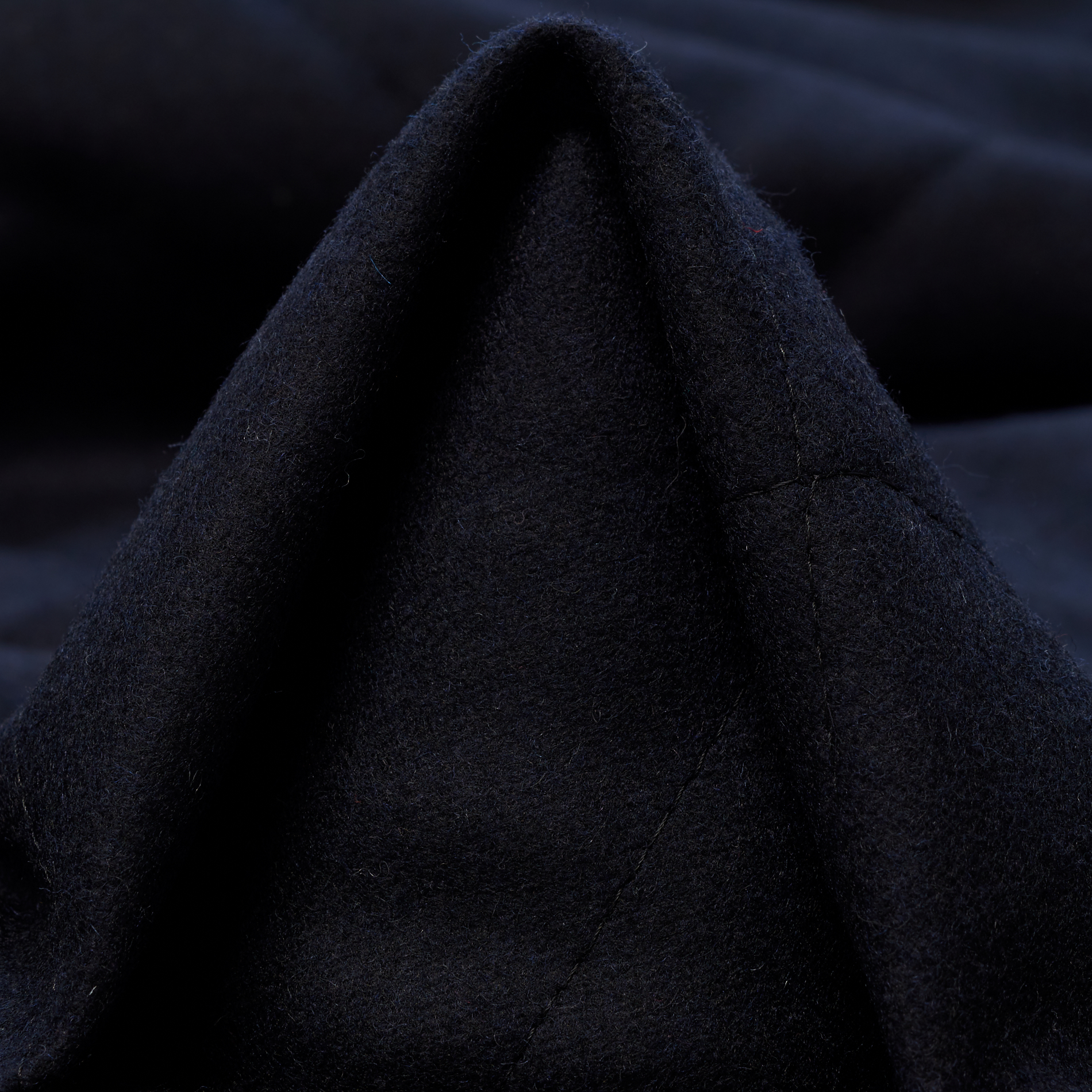 DRAP, PADDED, WOOL BLEND, MIDNIGHT BLUE (T0000189)