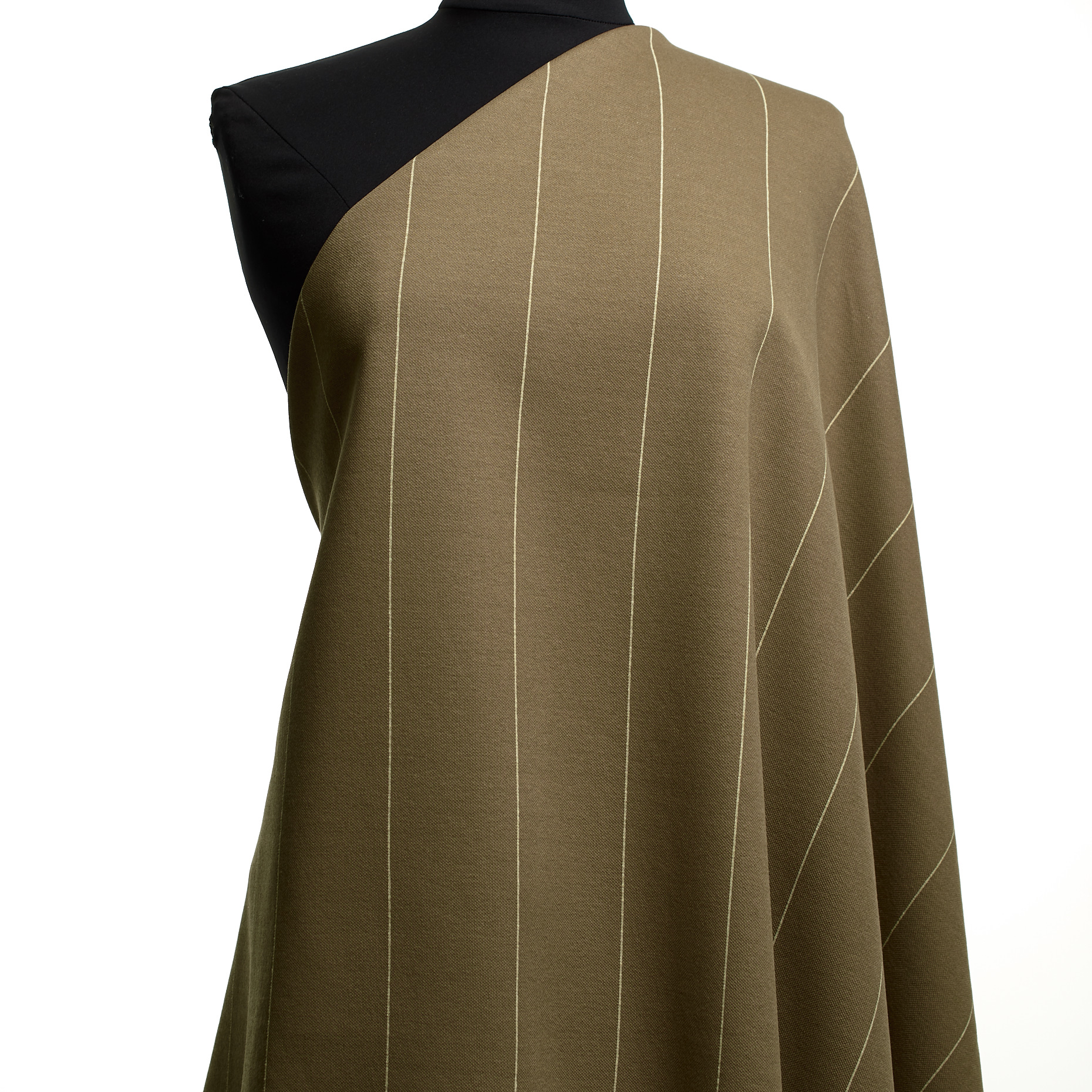 JERSEY, COTTON, STRIPES, WARM TAUPE (F000048051) - Mannequin