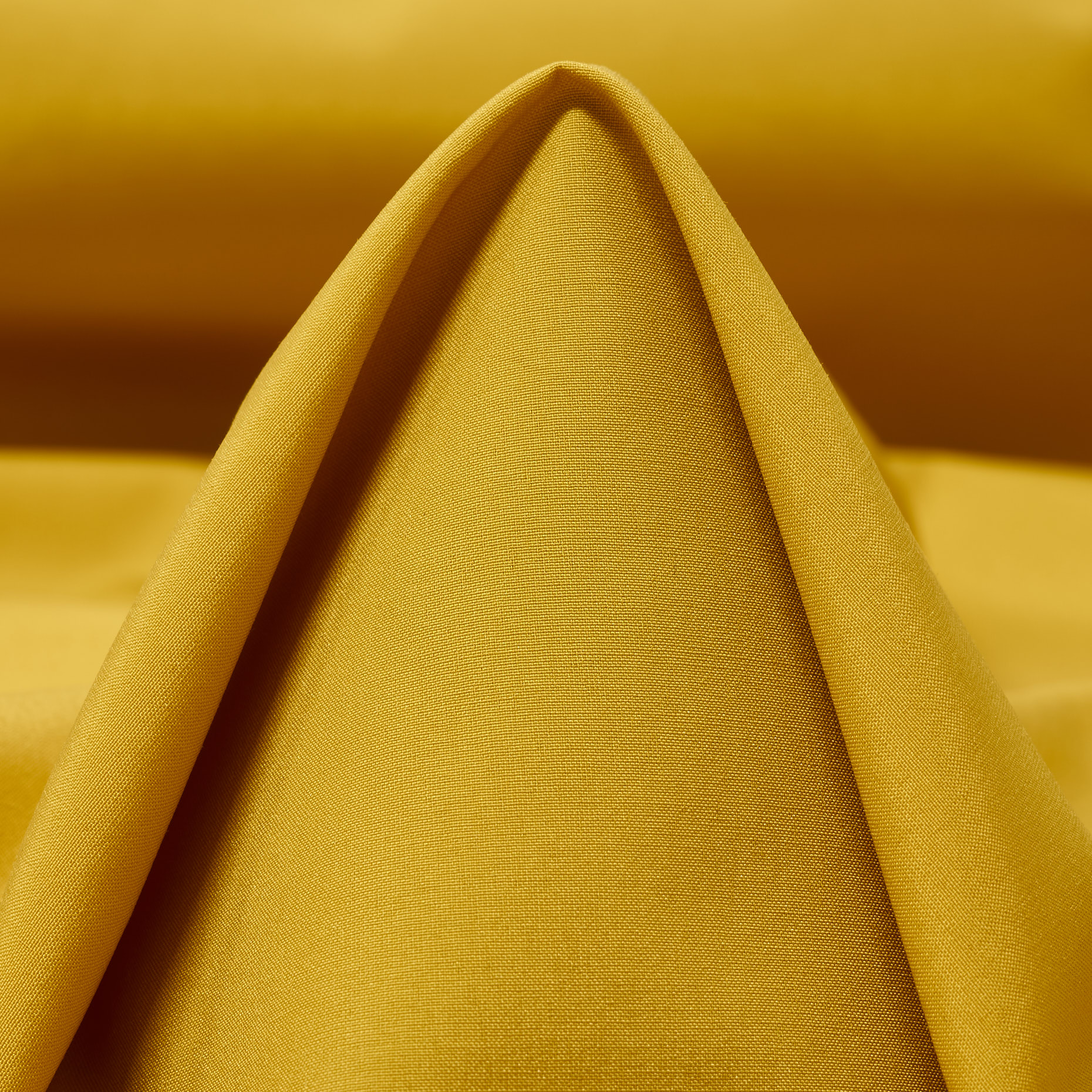 POPLIN, COTTON BLEND, MUSTARD (F000043645)