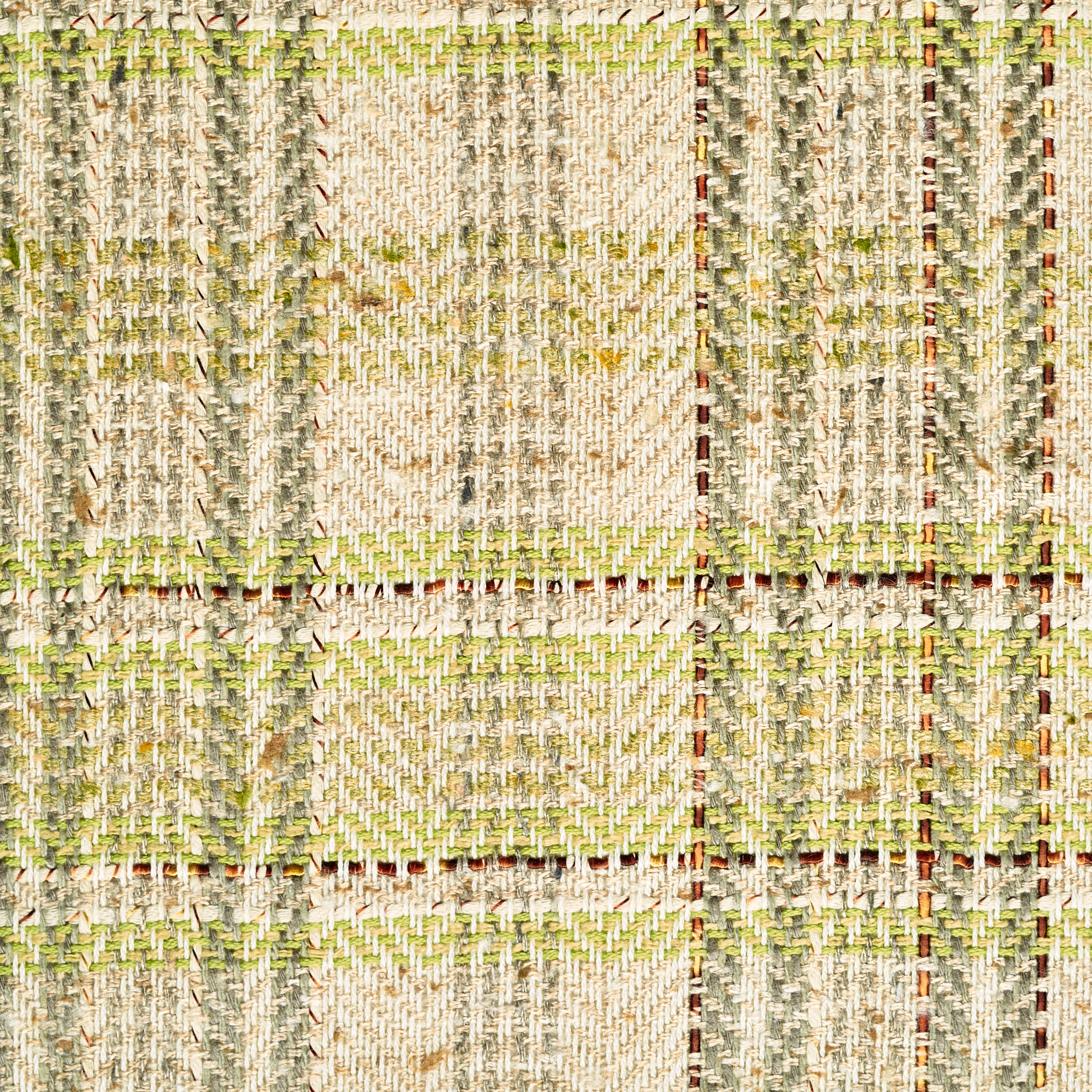 CHANEL, VIRGIN WOOL, COTTON, ANTIQUE WHITE&MOSS GRAY (F000007256) - Texture