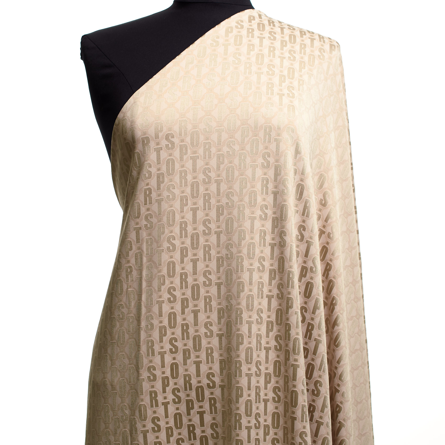 Żakard, Wiskoza, Irish Cream (F000042942) - Manekin