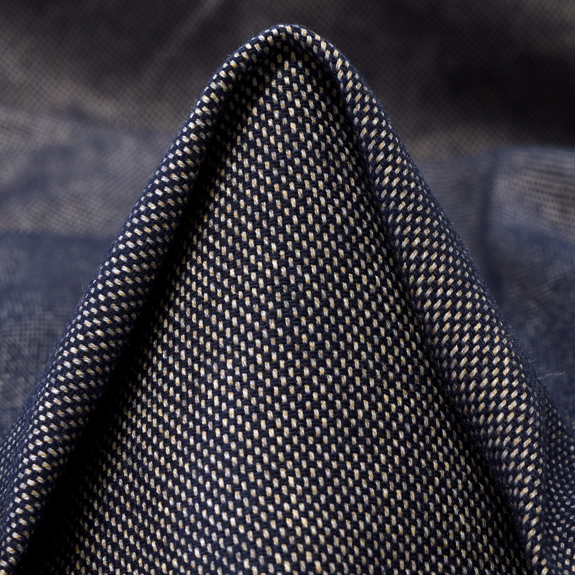 VIRGIN WOOL, COTTON, MICRO DESIGN, INDIA INK&ANTIQUE WHITE (F000045088)