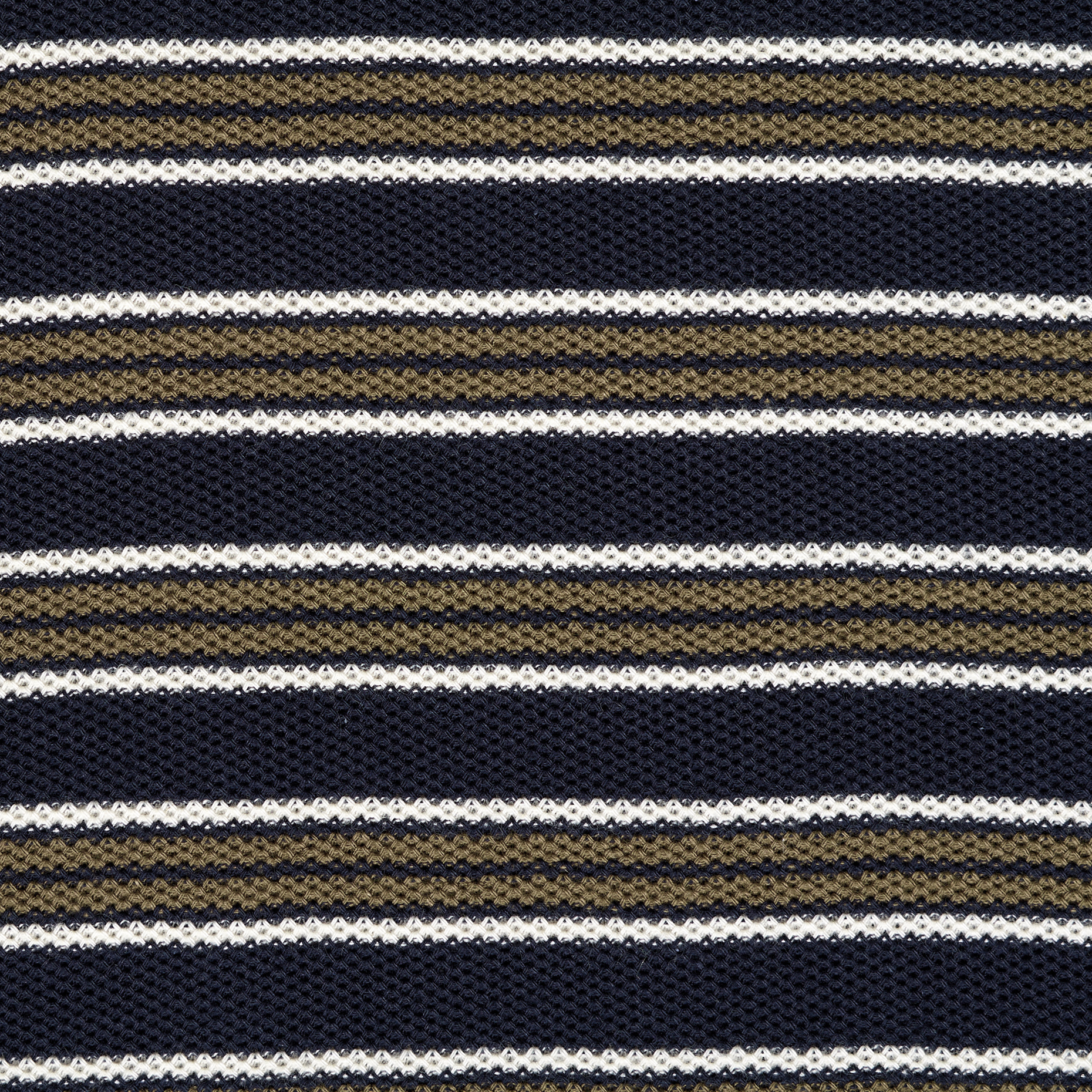 Трикотаж, Хлопок, Полоска, Parisian Night&Snow White (F000048052) - Ткань