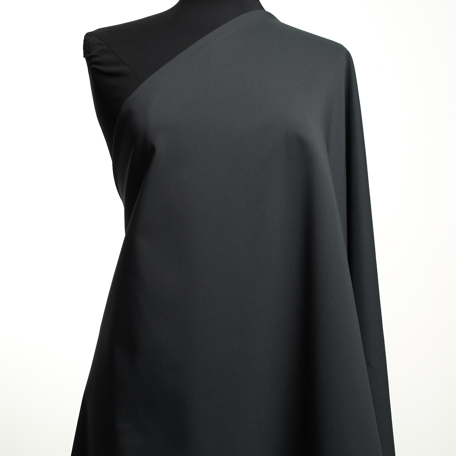 POPLIN, COTTON ELASTIC, ANTHRACITE (F000030102) - Mannequin