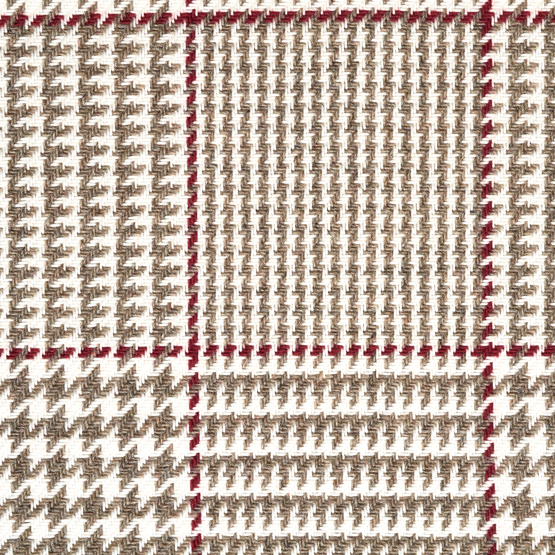 Baumwolle, Schurwolle, Karo, Aluminium (F000038866) - Gewebe