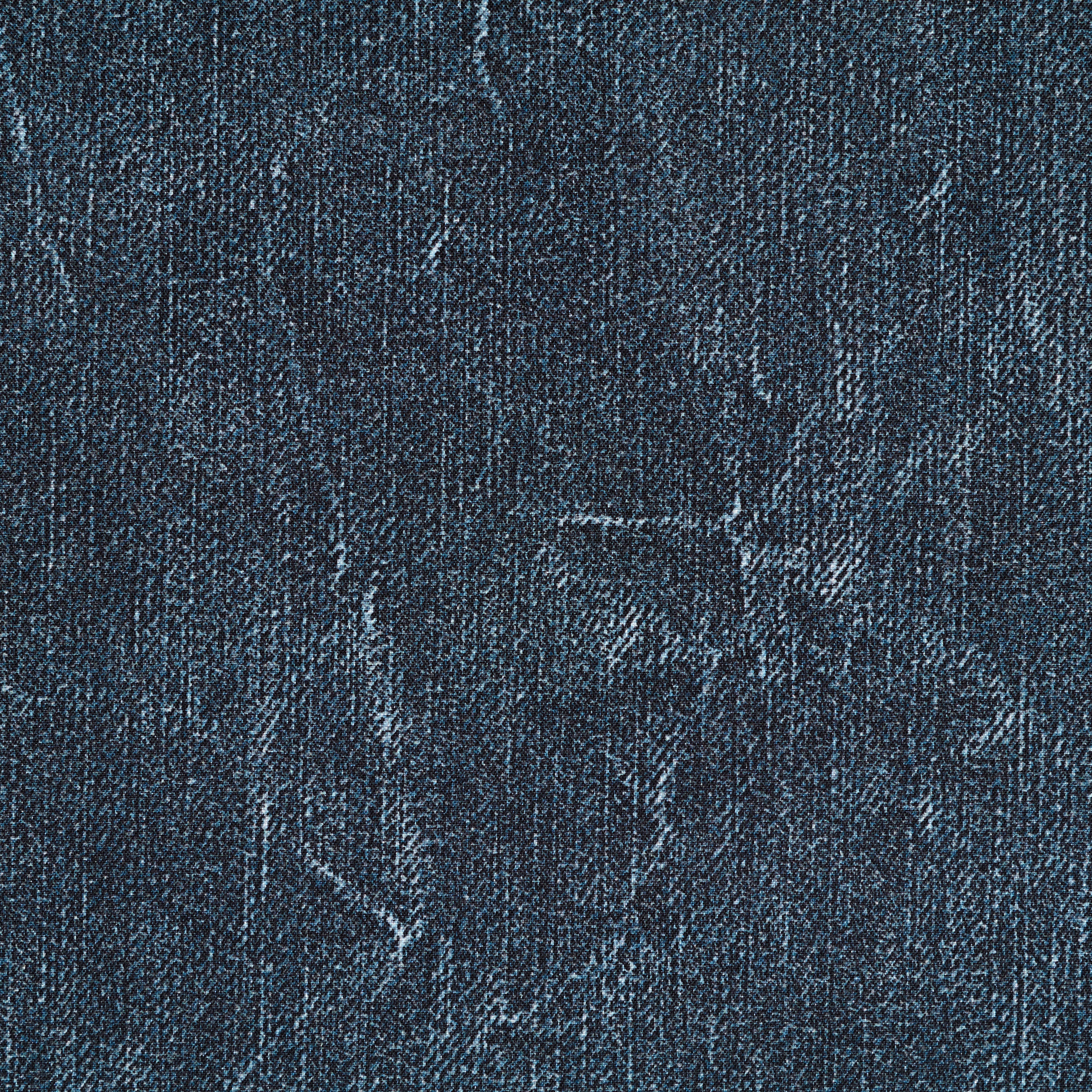WATER REPELLENT QUALITY, DENIM PRINT, INDIGO BLUE (F000026963) - Texture