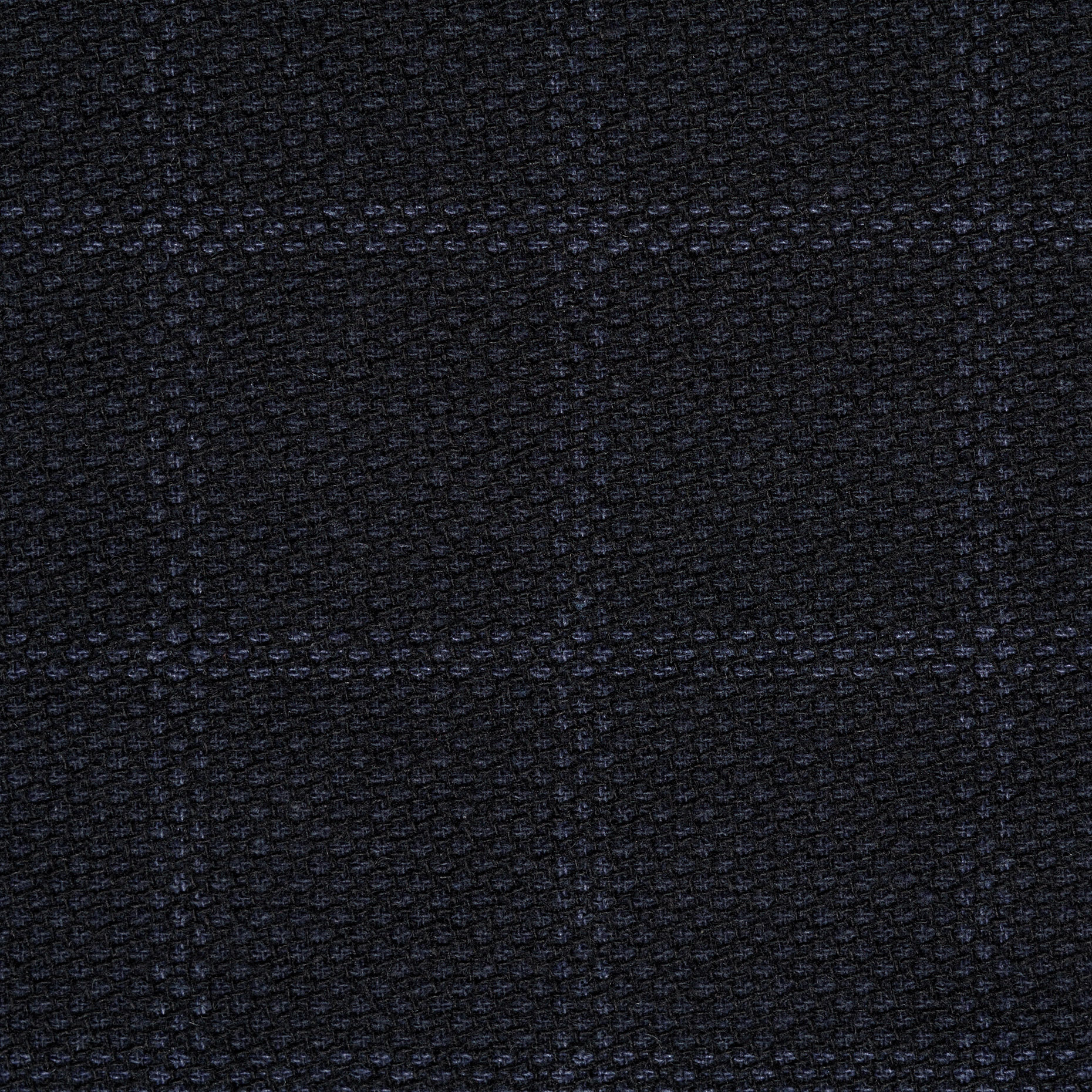 Смесовая шерсть, Хлопок Смесовый, Клетка, Black Iris (F000044301) - Ткань