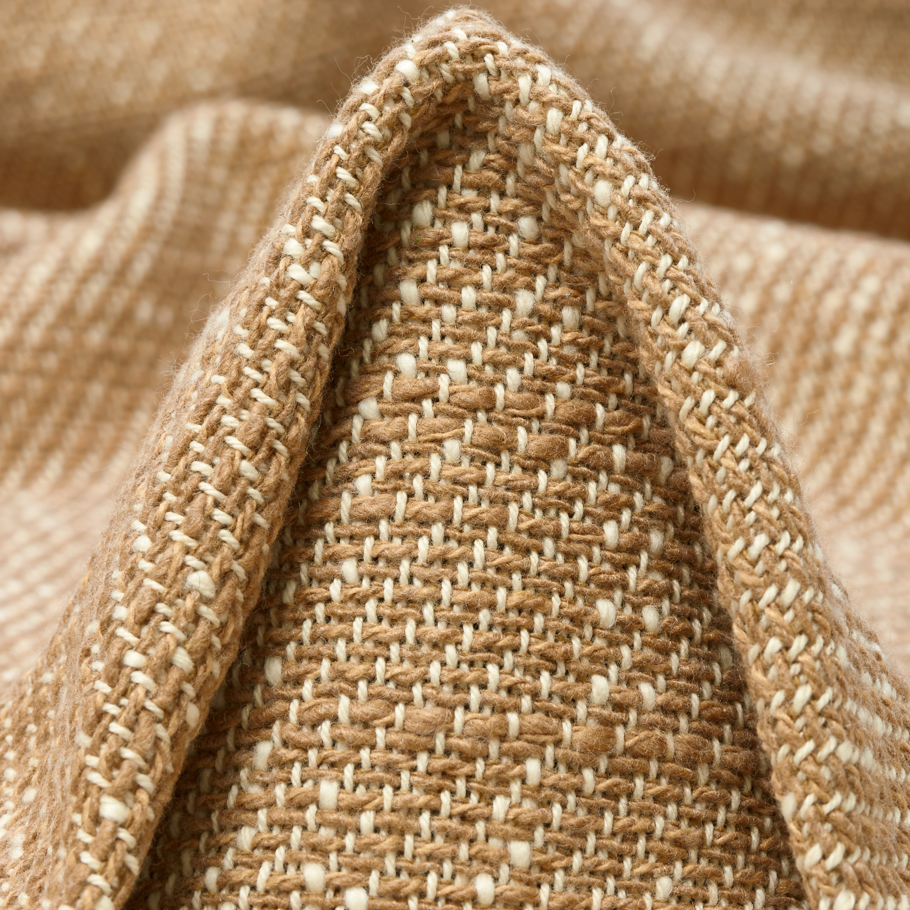 CHANEL, COTTON, LIGHT TAUPE&ANTIQUE WHITE (F000049392)