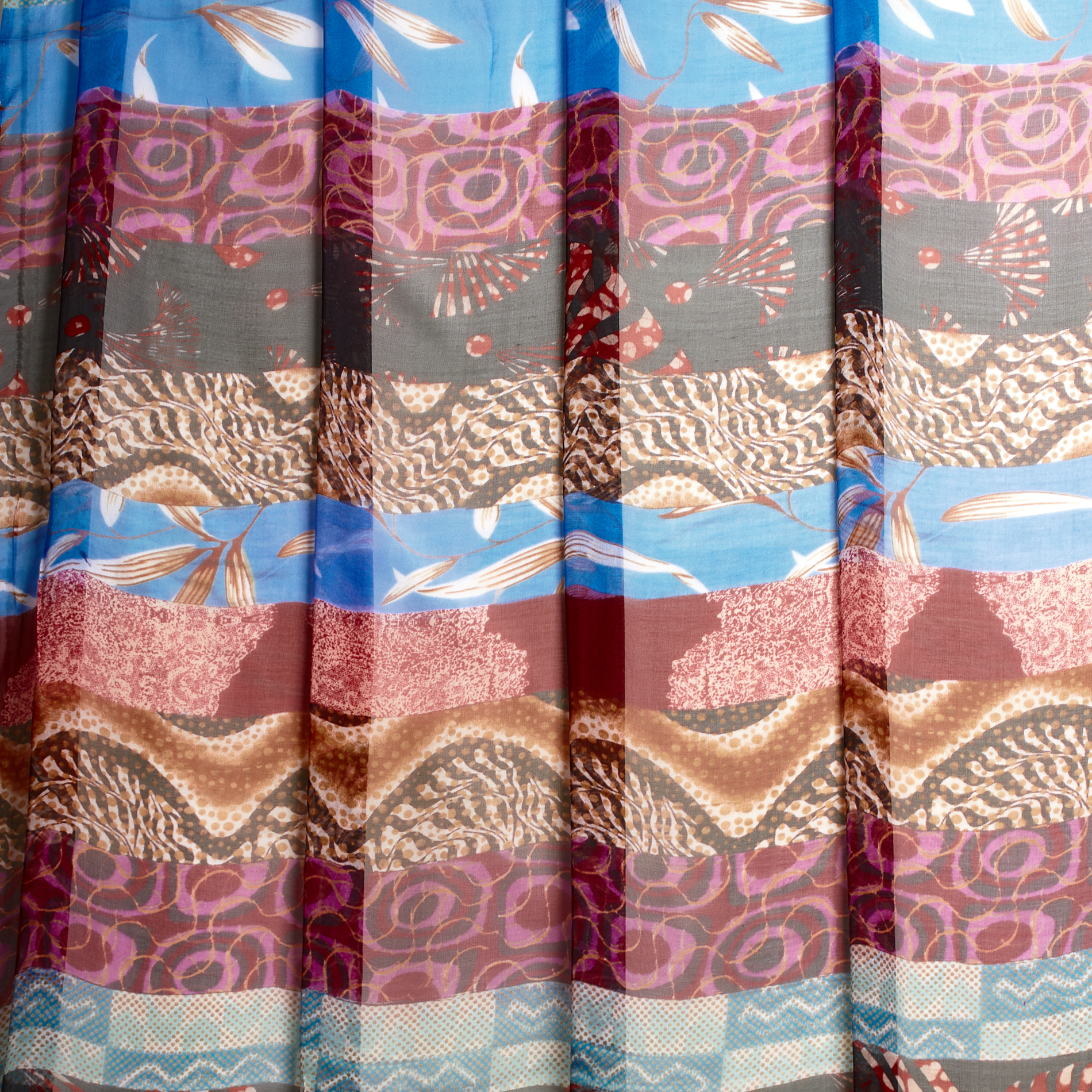 Seta, Chiffon, Stampato, Multicolor (F000031840) - Manichino