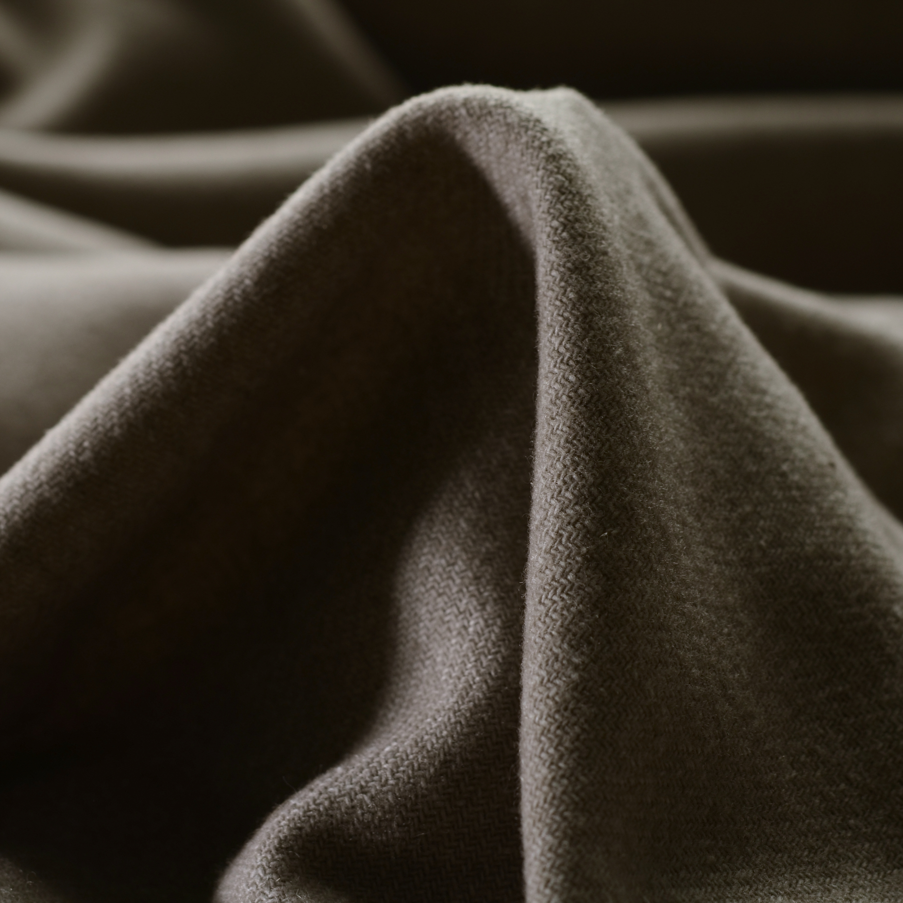 TWILL, WOOL BLEND, MELANGE, STONE (F000020243)