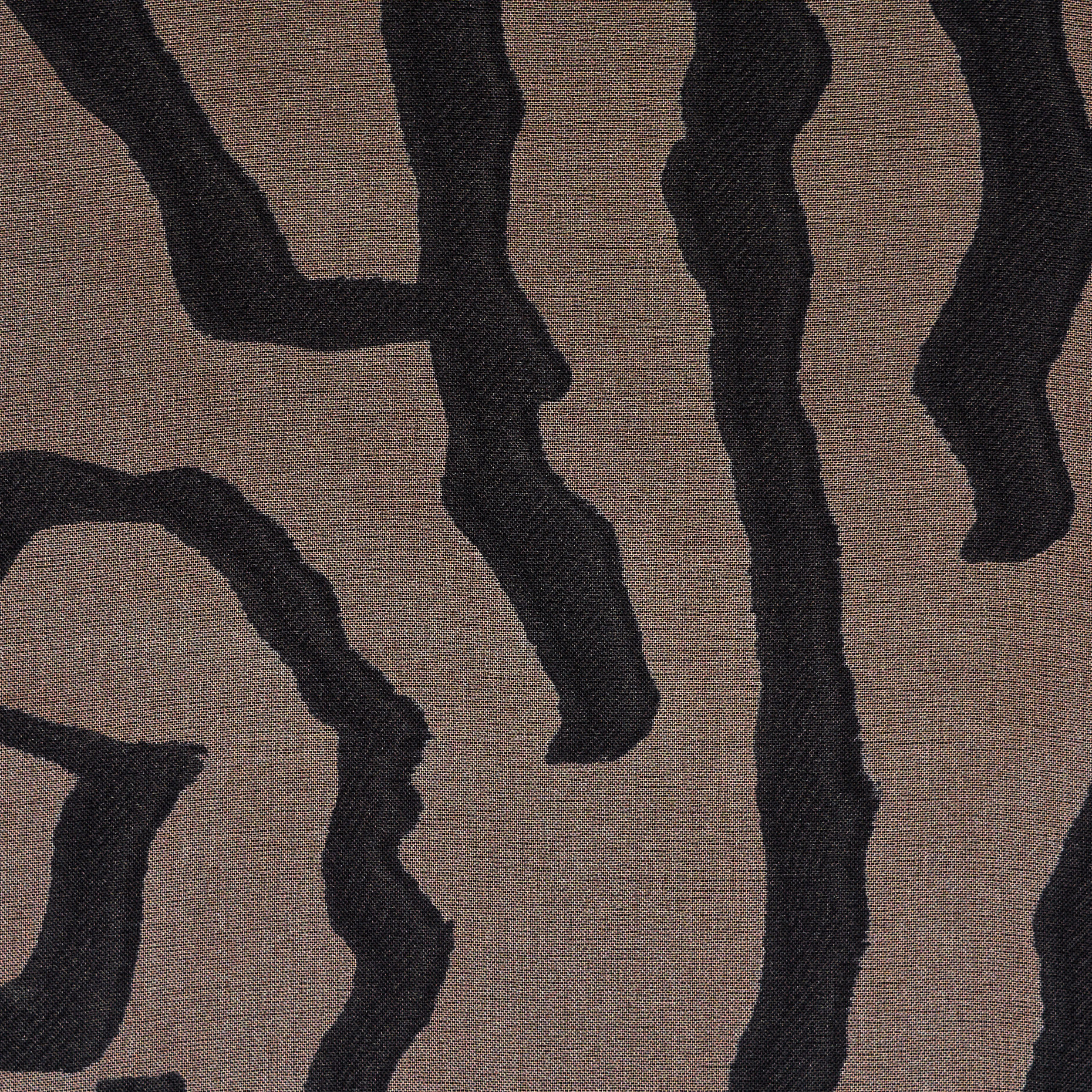 CHIFFON, SILK, PRINTED, ROSEWATER&BLACK OLIVE (F000049285) - Texture