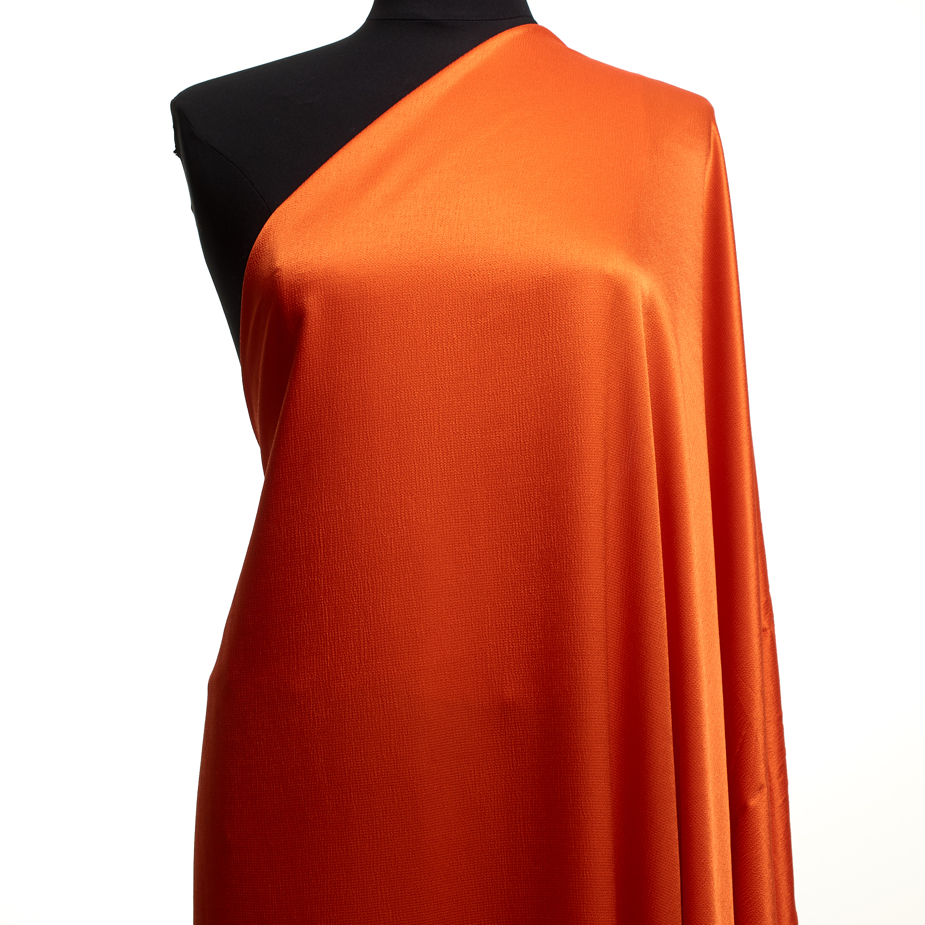 VISCOSE, MICRO STRUCTURE, SHIMMERING, MANDARIN RED (F000030789) - Mannequin