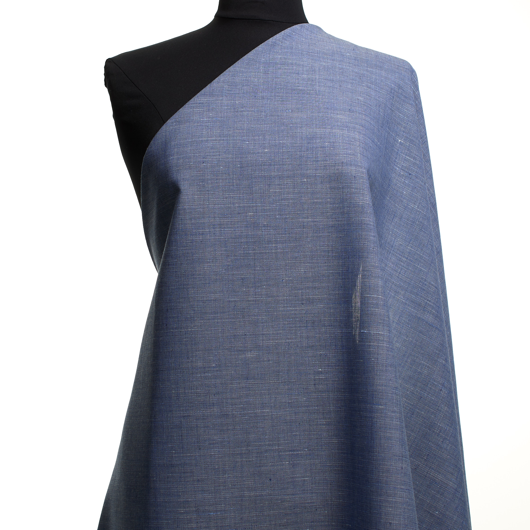 Шамбре, Шерсть, Лен, Stonewash (F000047578) - Манекен