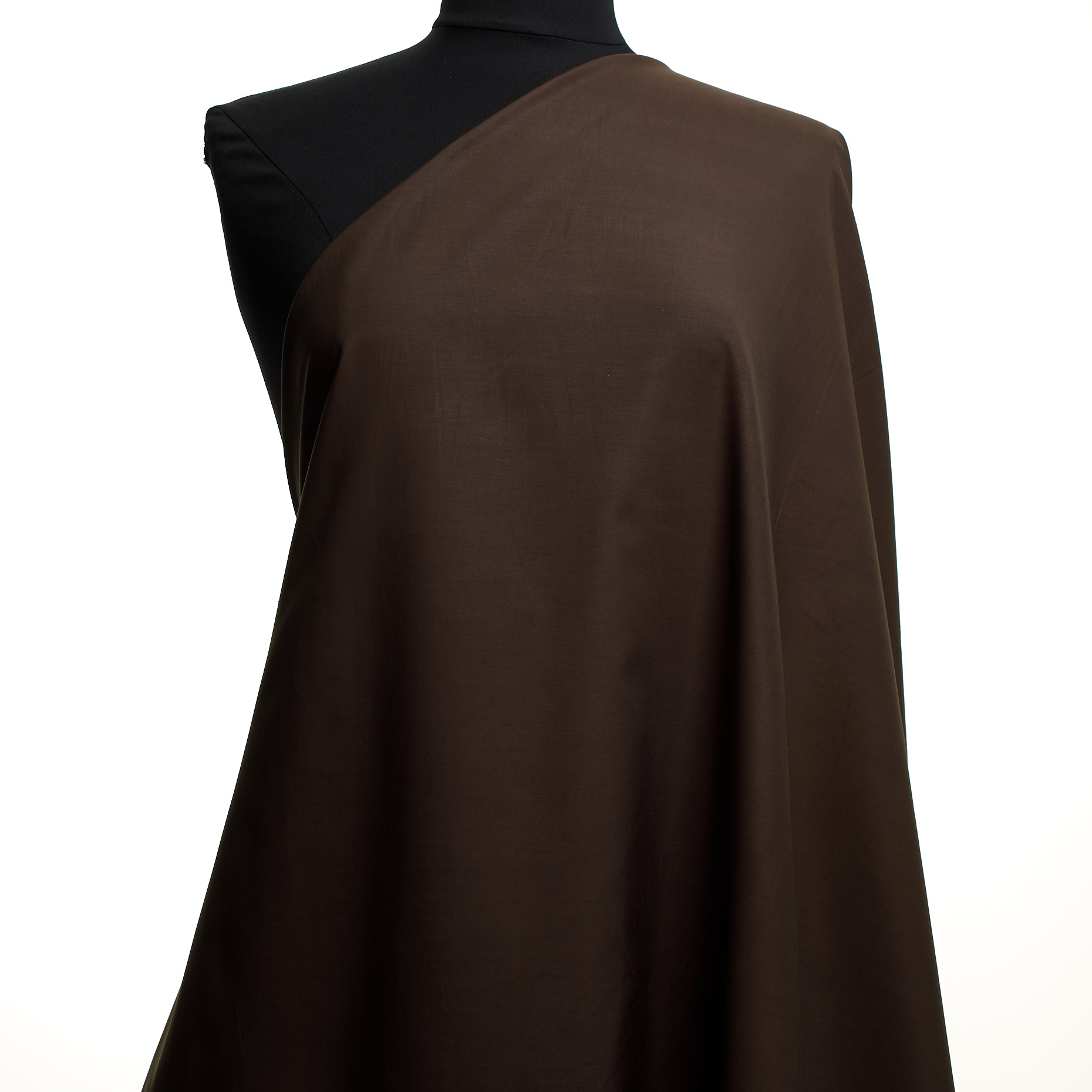 Popeline, Cotone, Chocolate Brown (F000009625) - Manichino