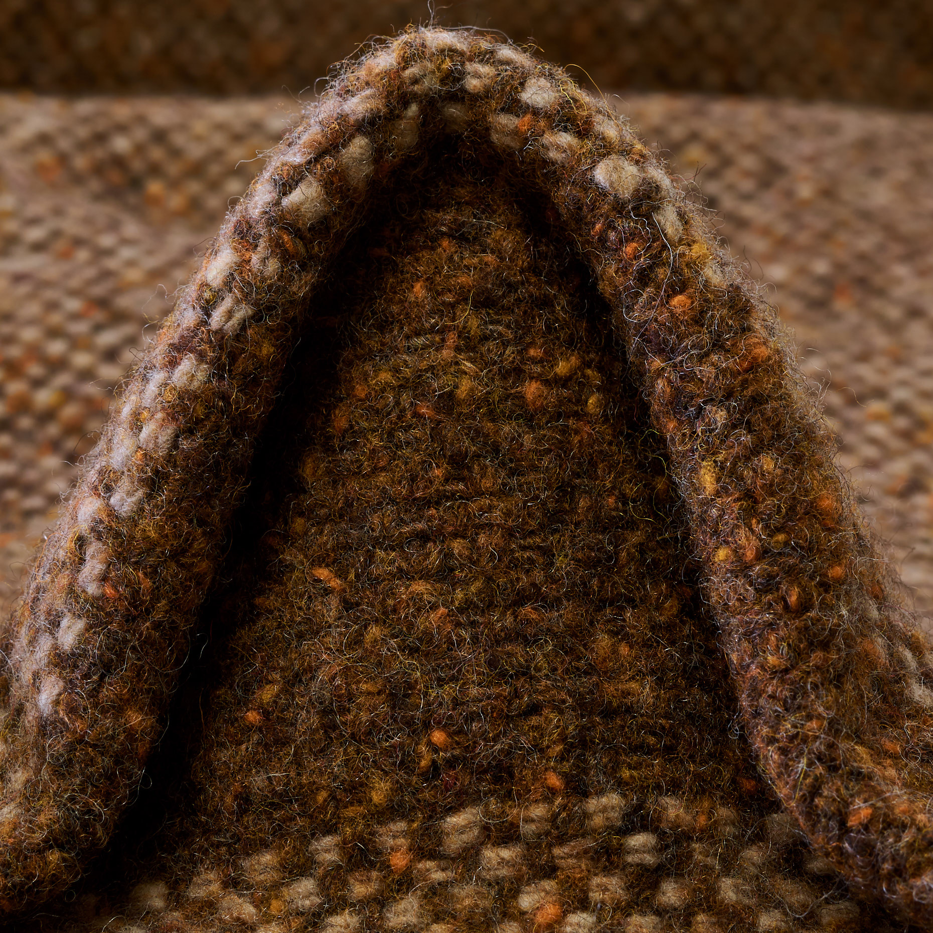 TWEED, VIRGIN WOOL, MELANGE, TOFFEE (F000042843)