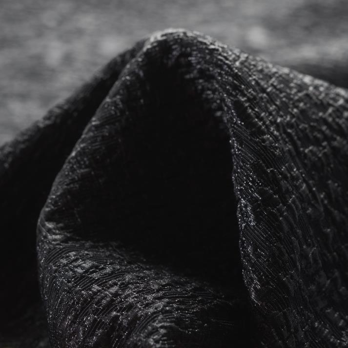 Bawełna, Mikrostruktura, Połysk, Raven Black (F000028121)