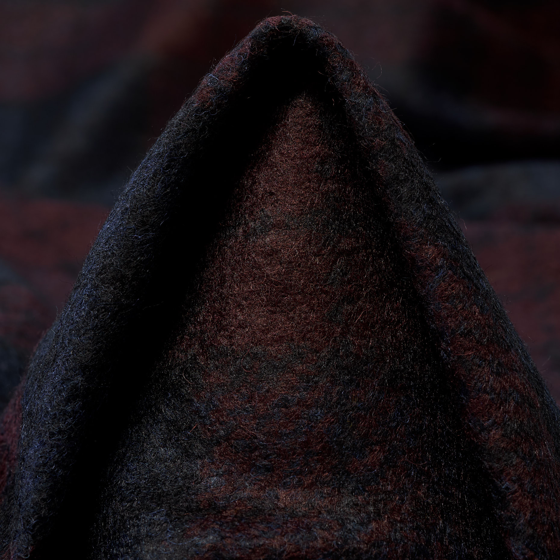 Jersey, Wolle Mix, Brushed, Ruby Wine&Deep Cobalt (F000044865)