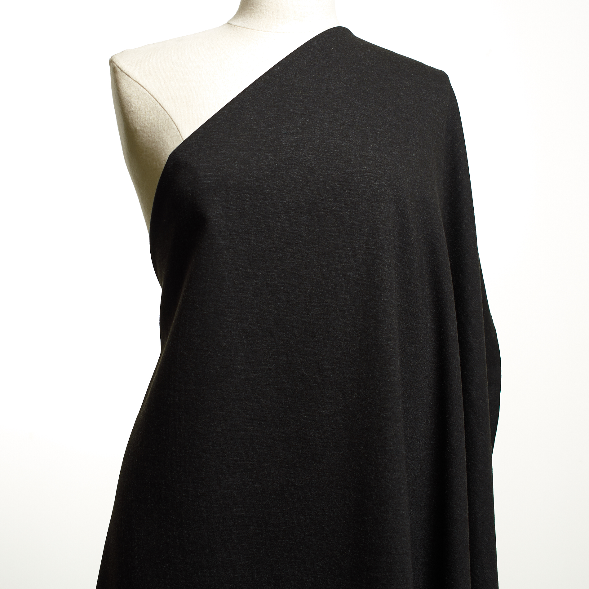 Трикотаж, Пунто Милано, Меланж, Blackened Pearl (F000033918) - Манекен