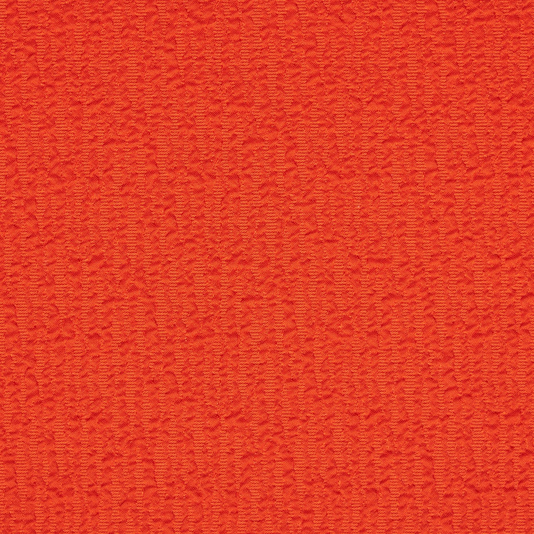 Seersucker, Mieszanka bawełny, Stretch, Fiery Red (F000033301) - Tkana